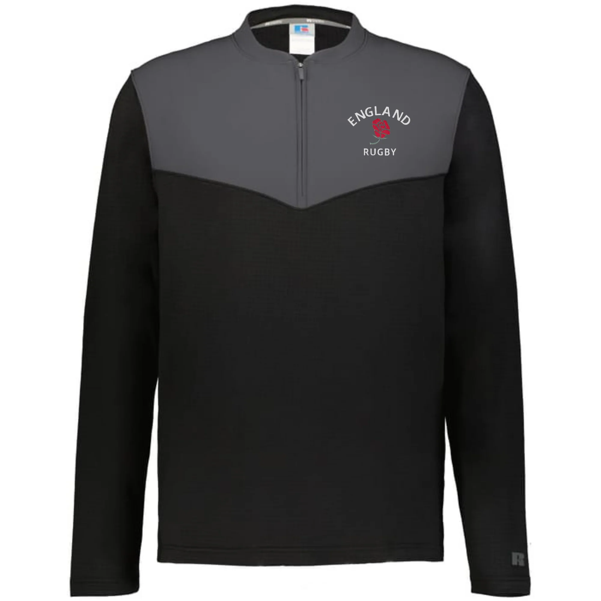 Nations of Rugby England Sideline Grid 1/4 Zip Pullover - Image 3