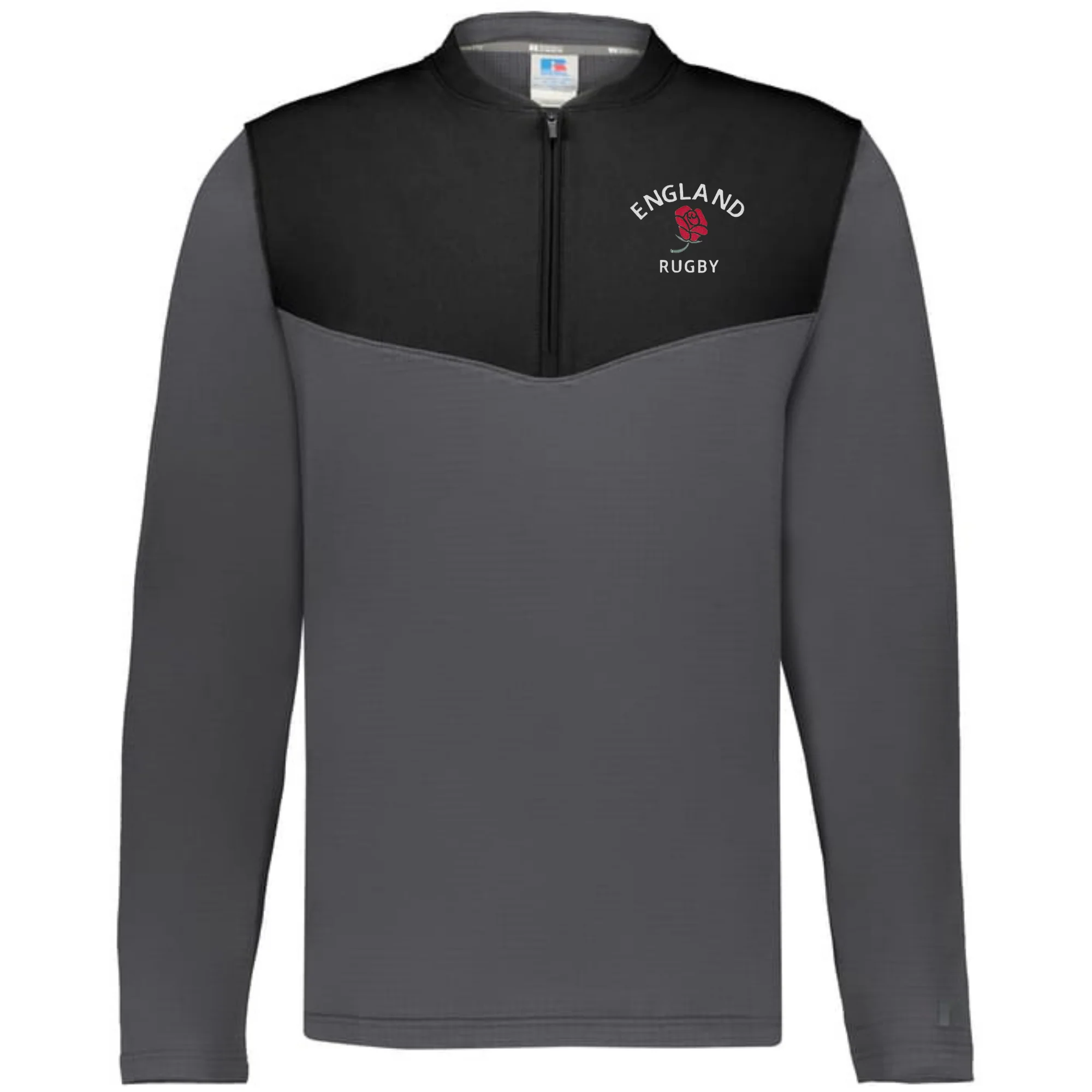Nations of Rugby England Sideline Grid 1/4 Zip Pullover - Image 4