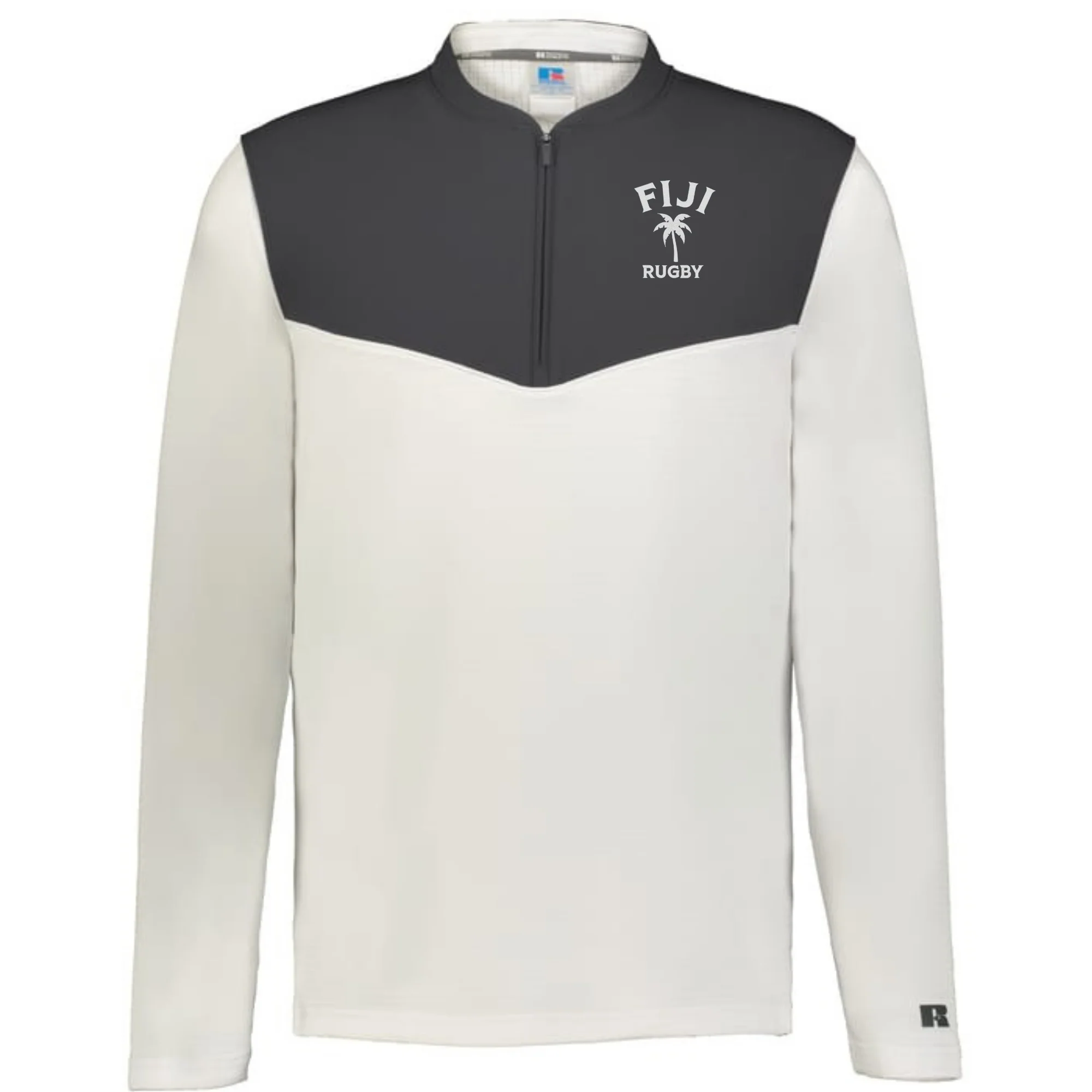 Nations of Rugby Fiji Sideline Grid 1/4 Zip Pullover - Image 3