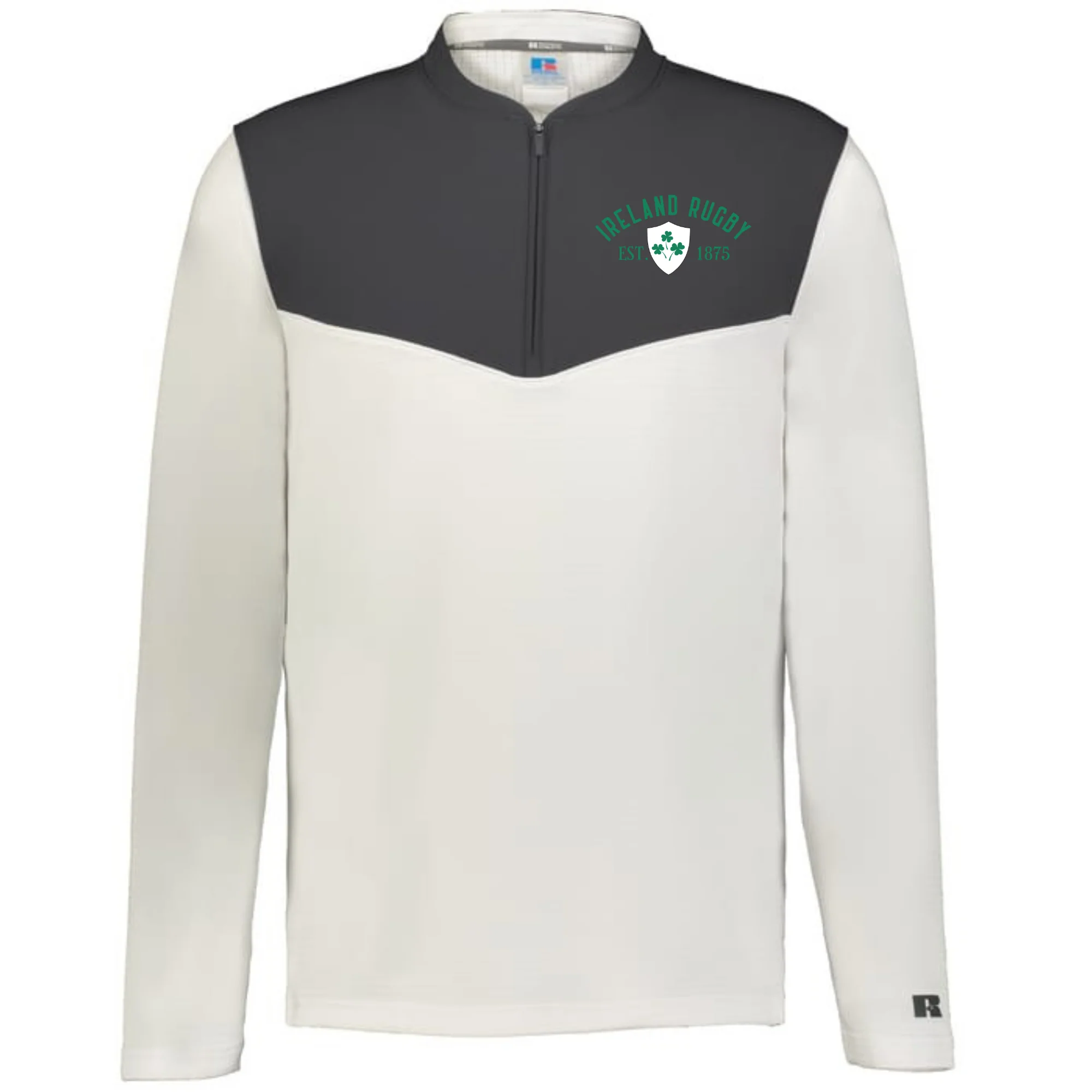 Nations of Rugby Ireland 1875 Sideline Grid 1/4 Zip Pullover - Image 4