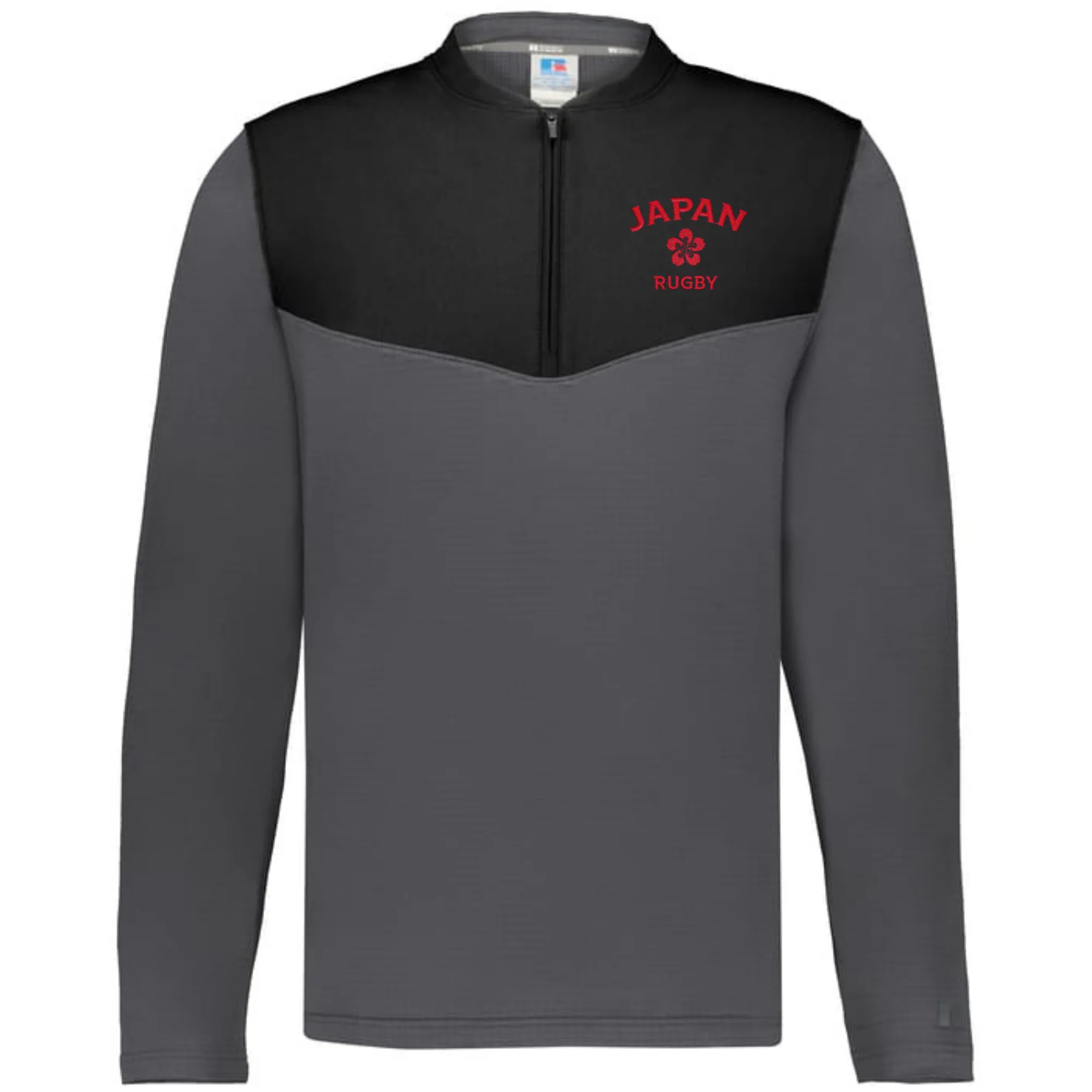 Nations of Rugby Japan Sideline Grid 1/4 Zip Pullover - Image 2