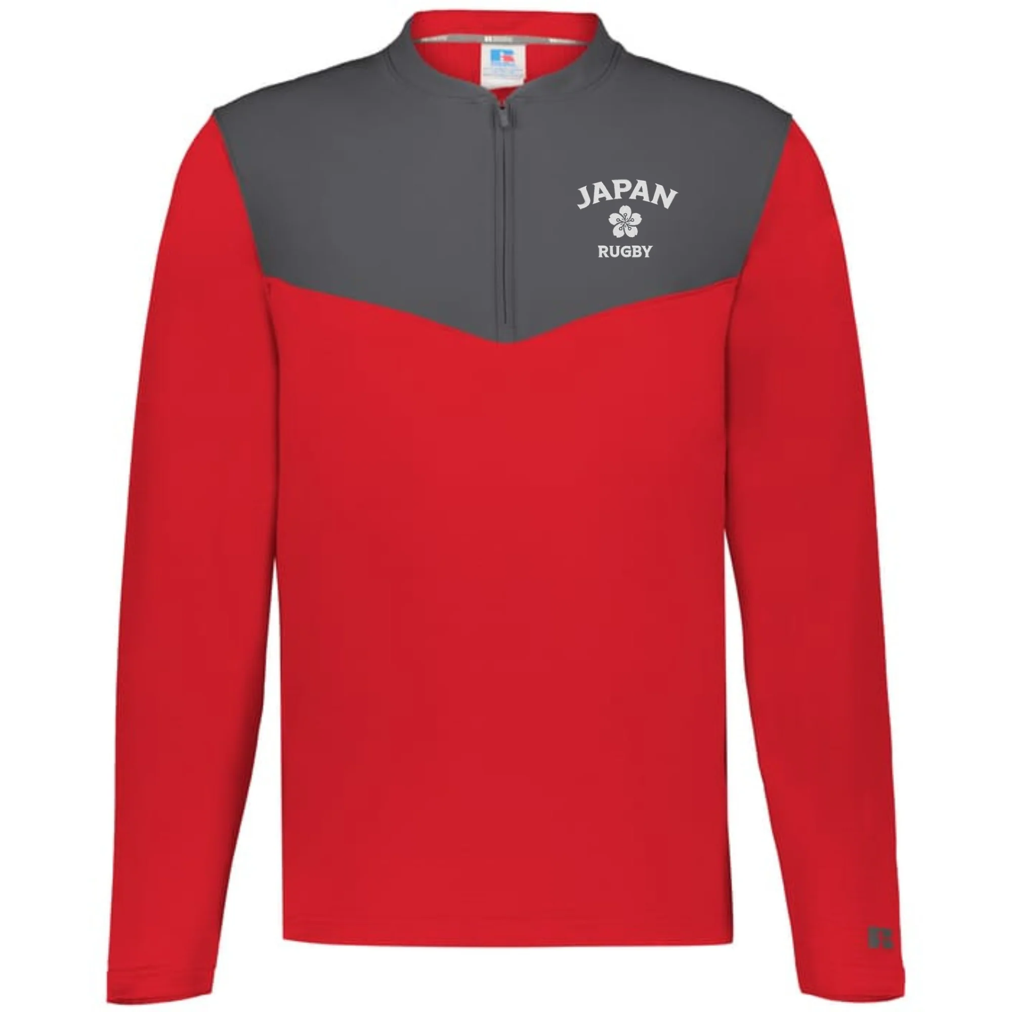 Nations of Rugby Japan Sideline Grid 1/4 Zip Pullover - Image 3