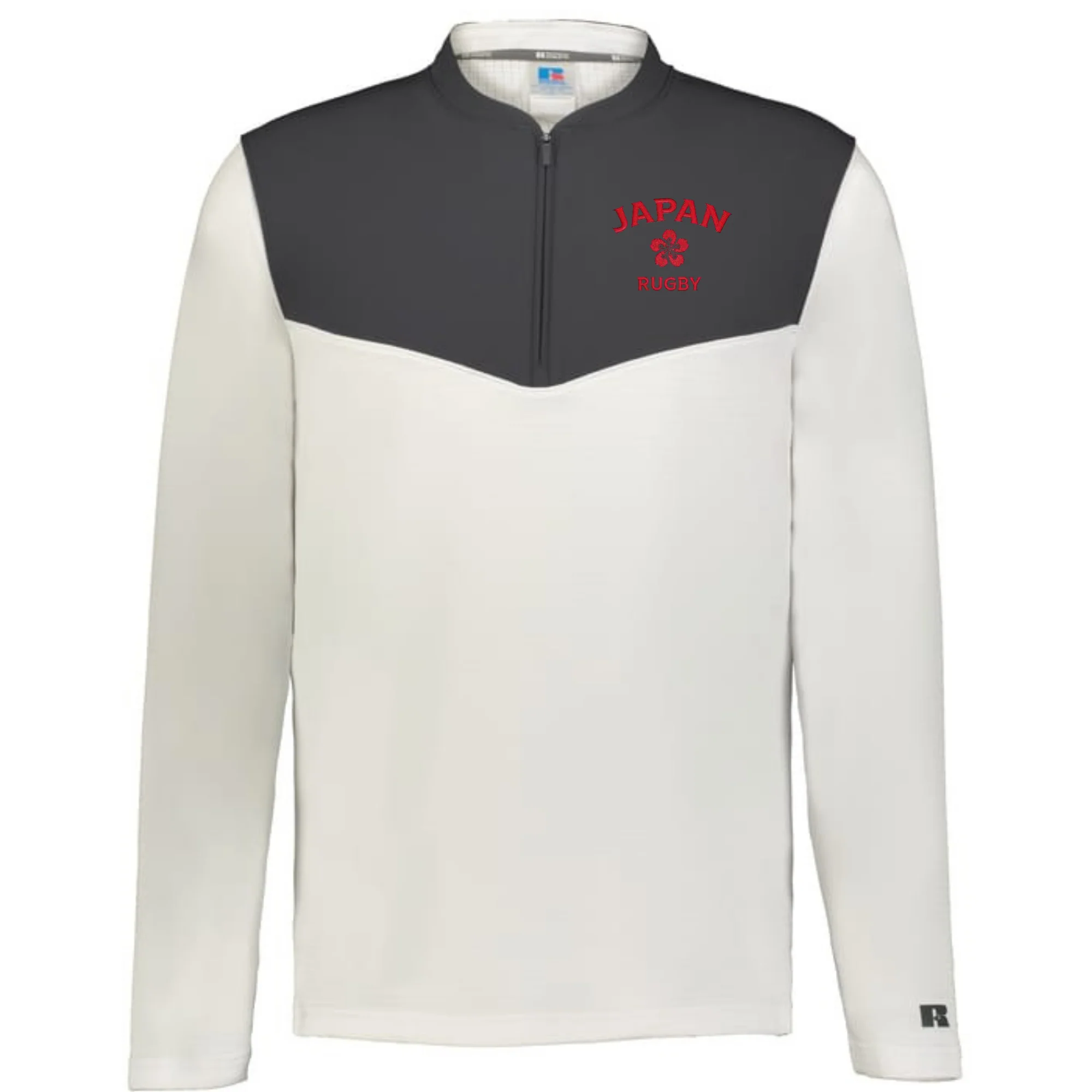 Nations of Rugby Japan Sideline Grid 1/4 Zip Pullover - Image 4