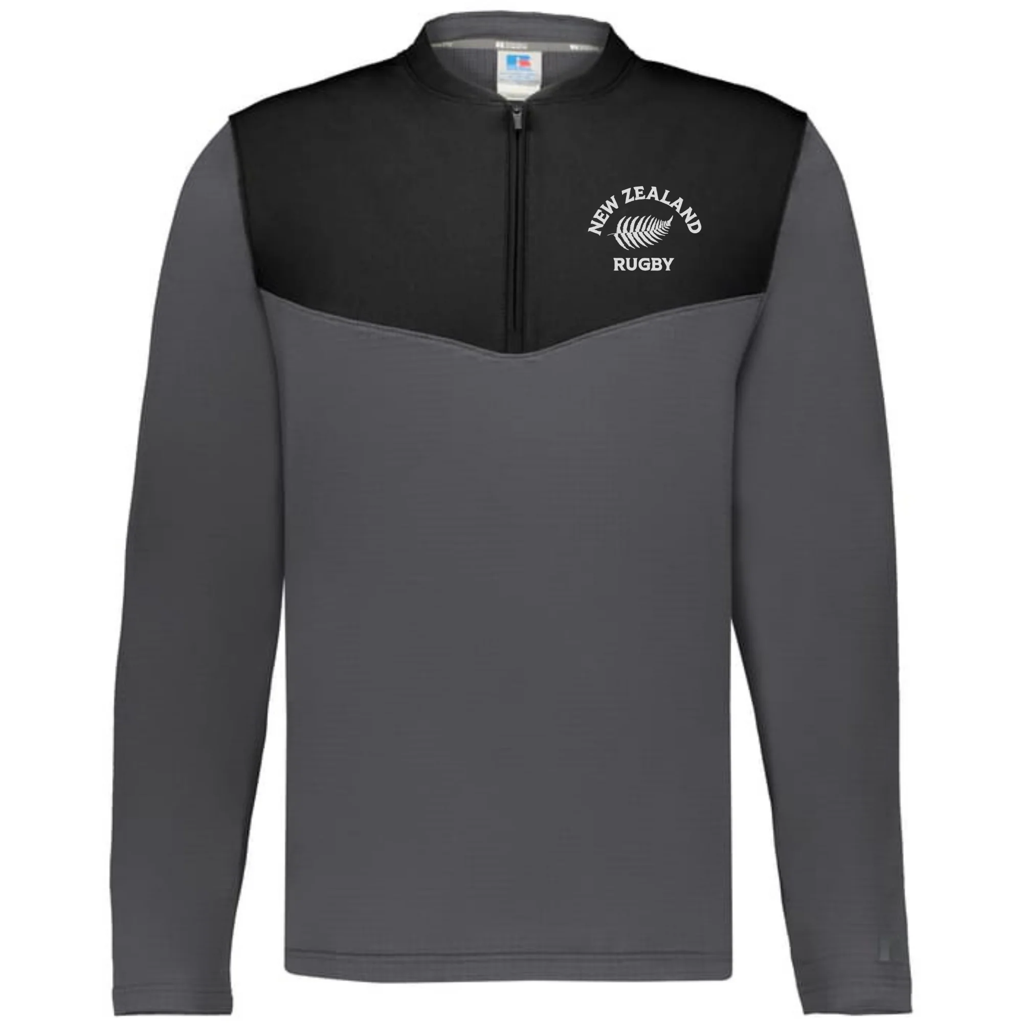Nations of Rugby New Zealand Sideline Grid 1/4 Zip Pullover - Image 2