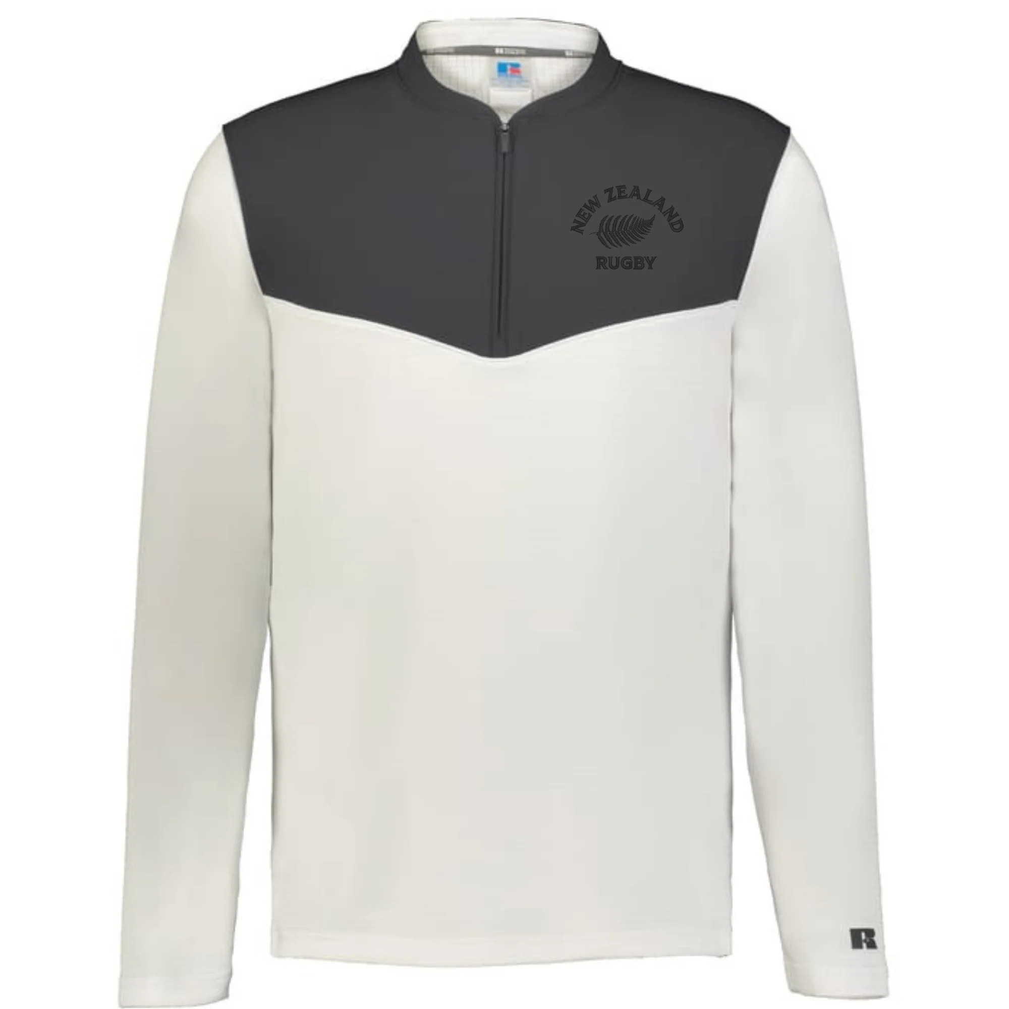 Nations of Rugby New Zealand Sideline Grid 1/4 Zip Pullover - Image 3