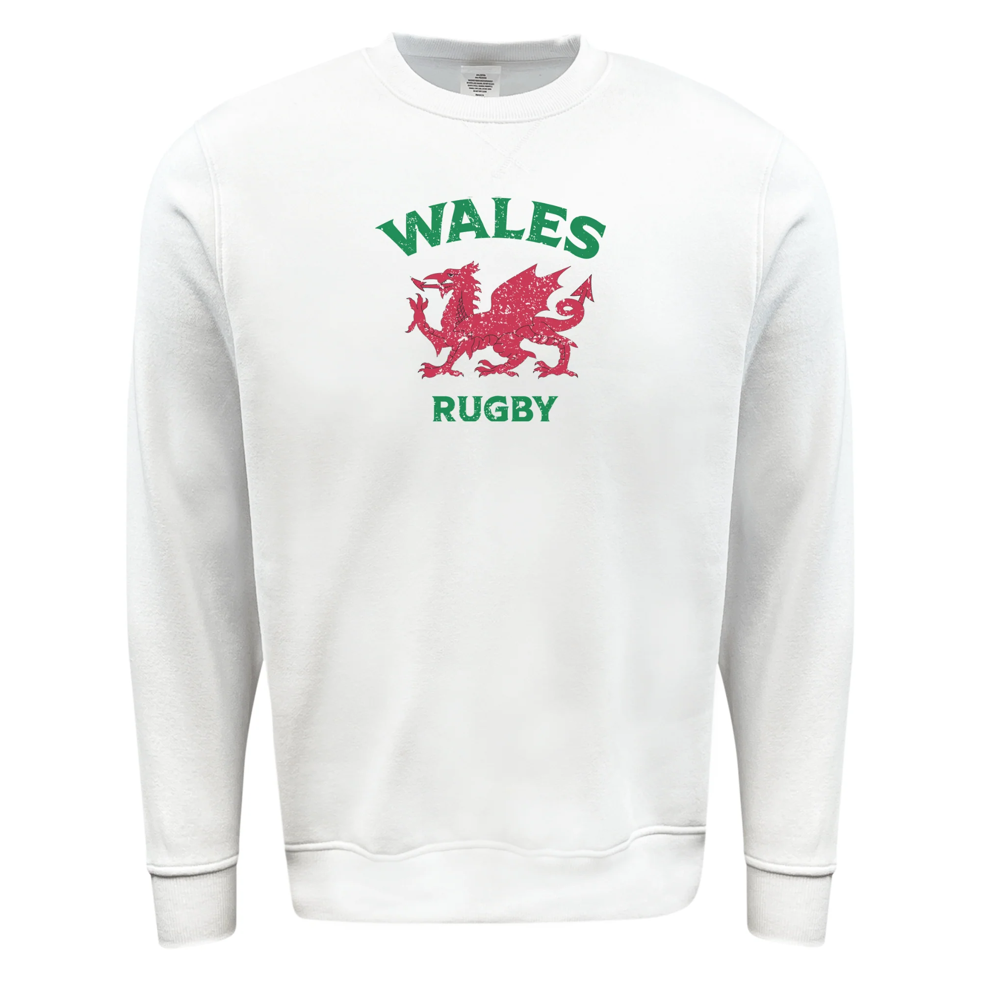 Nations of Rugby Wales Rugby Fleece Crewneck Sweatshirt - Image 2