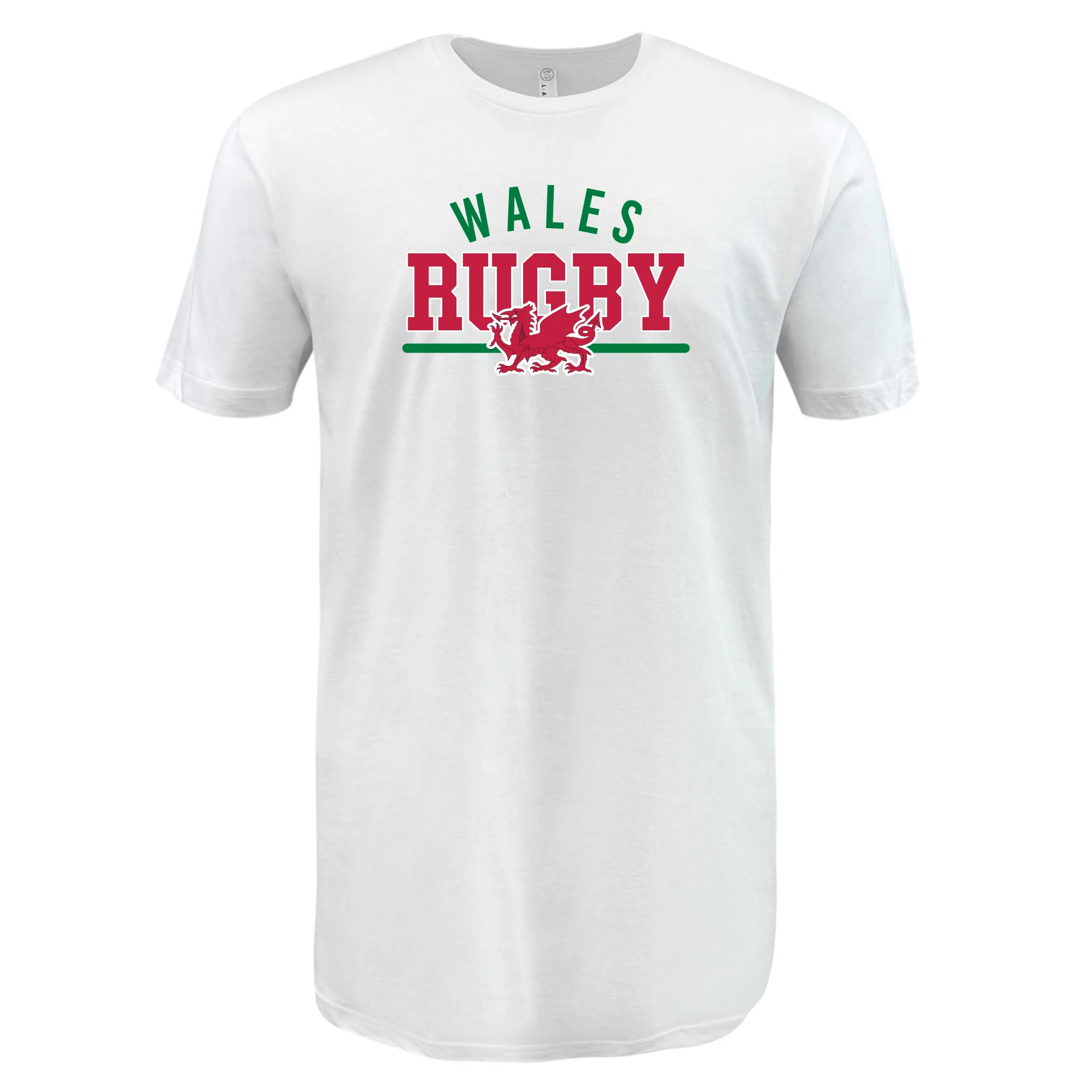 Nations of Rugby Wales Wordmark Supersoft Tee - Image 4