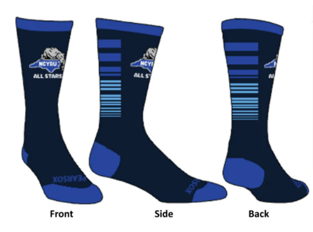 NCYRU All Stars Crew Socks