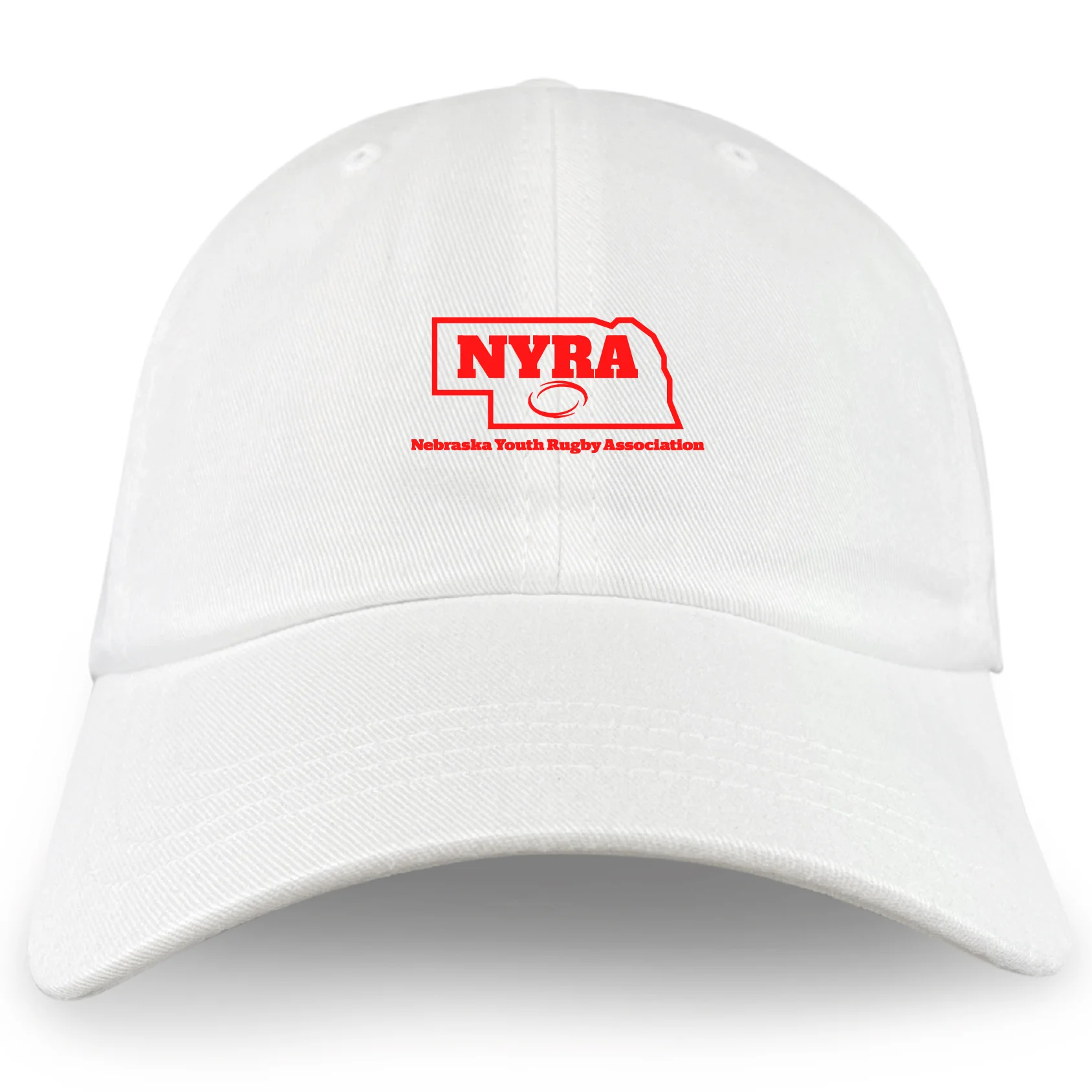 Nebraska Youth Rugby Association Adult Low-Profile Cotton Twill Dad Cap - Image 3