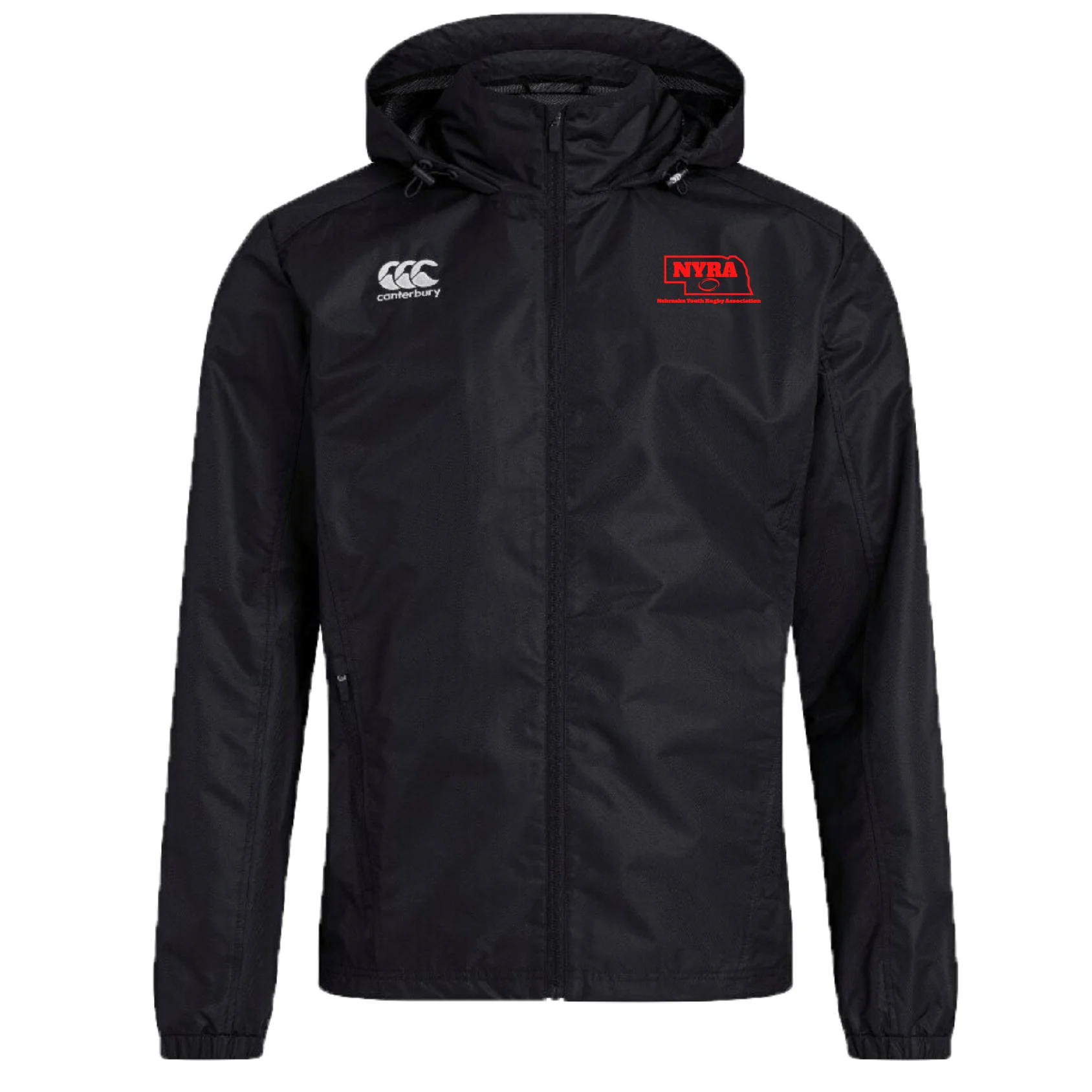 Nebraska Youth Rugby Association Club Vaposhield Full Zip Rain Jacket by Canterbury