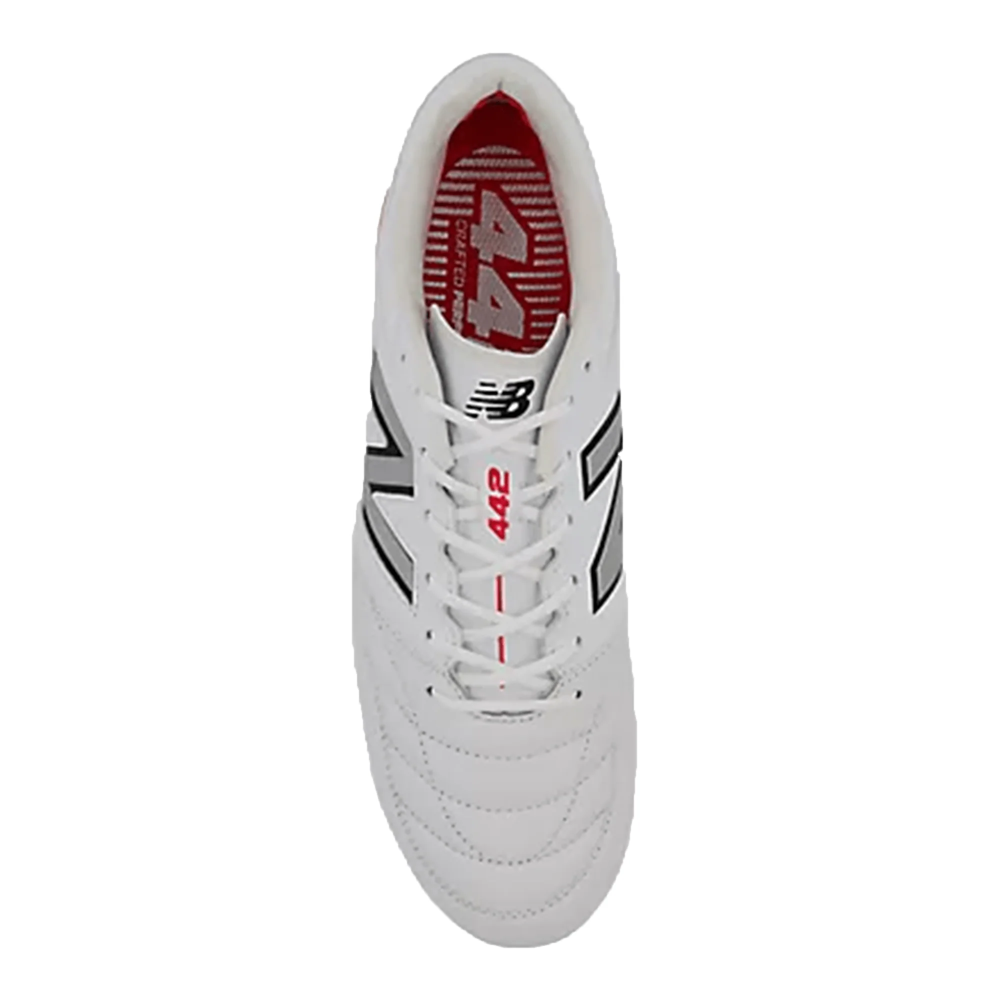 New Balance 442 V2 Pro FG - White/Silver - Image 4