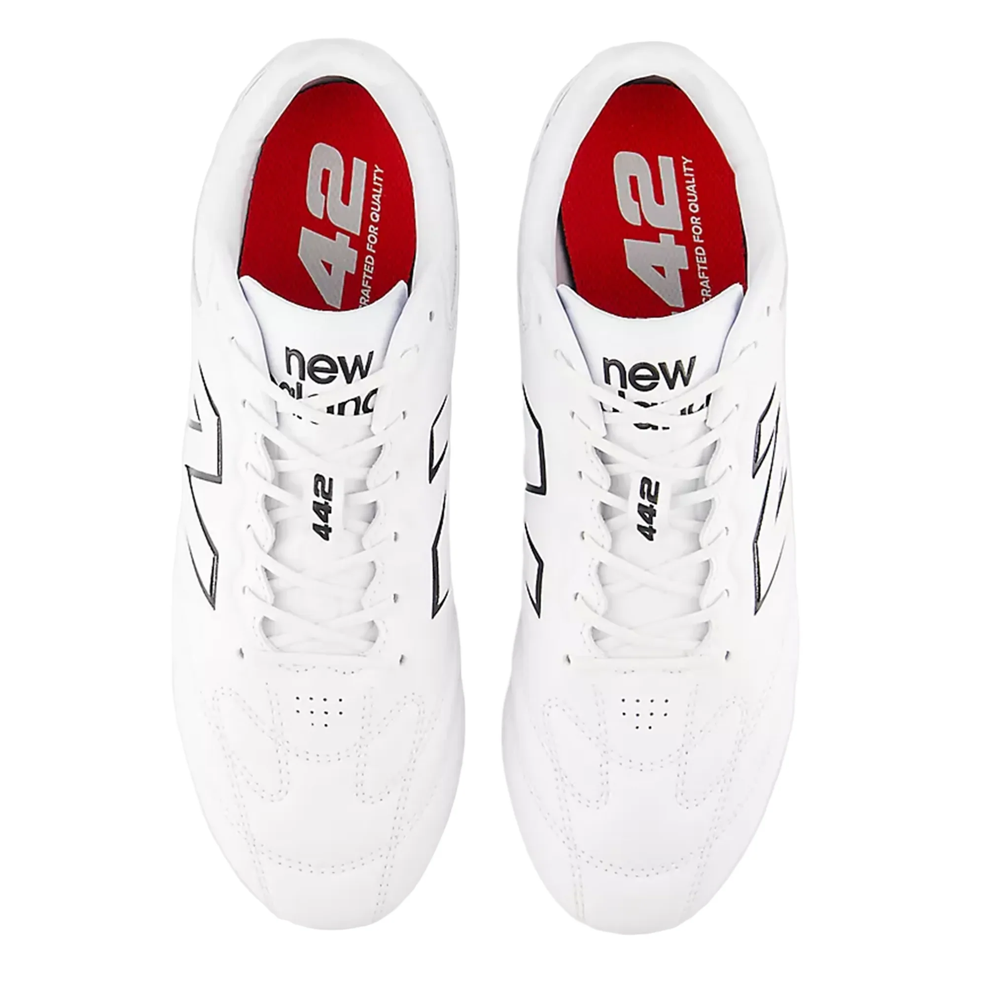 New Balance Wide 442 Pro FG v3 - White/Black - Image 4