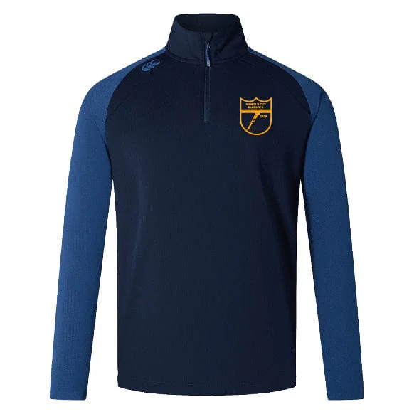 Norfolk Blues Elite 1/4 Zip Top by Canterbury