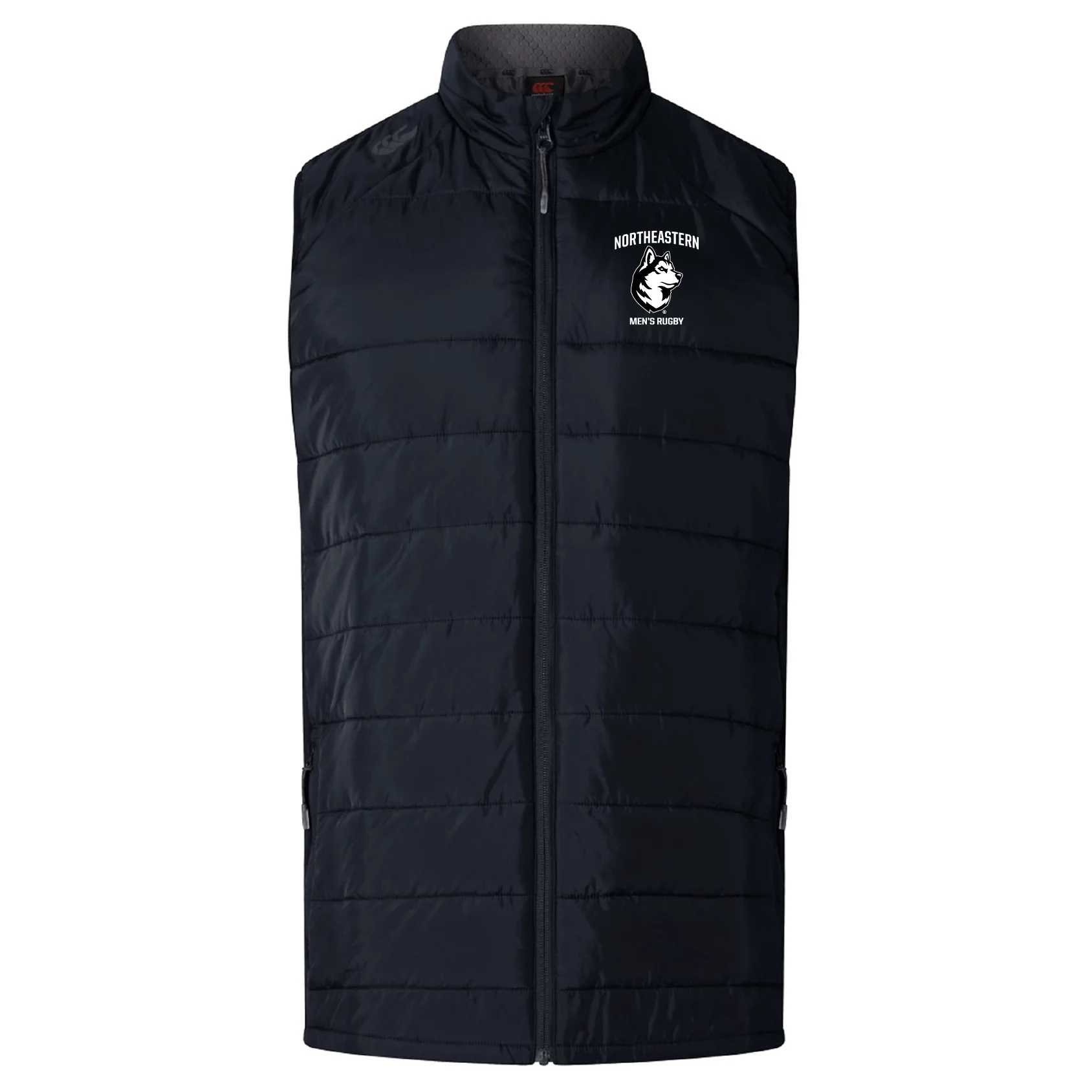 Northeastern University Men's Rugby Elite Microlite Gilet by Canterbury