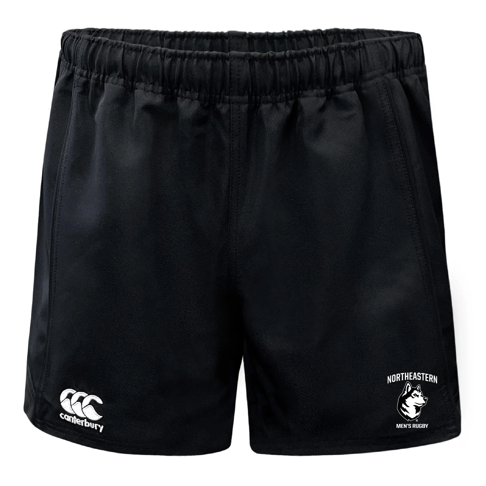Northeastern University Men's Rugby Professional Polyester Rugby Short by Canterbury