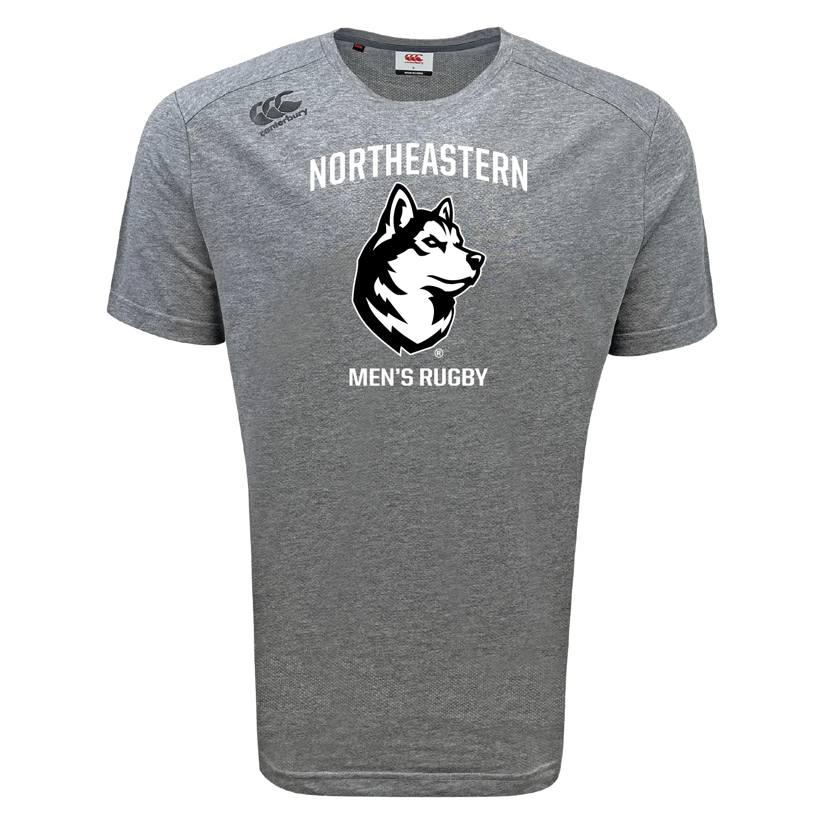 Northeastern University Men's Rugby Tempo Vapodri T-Shirt by Canterbury