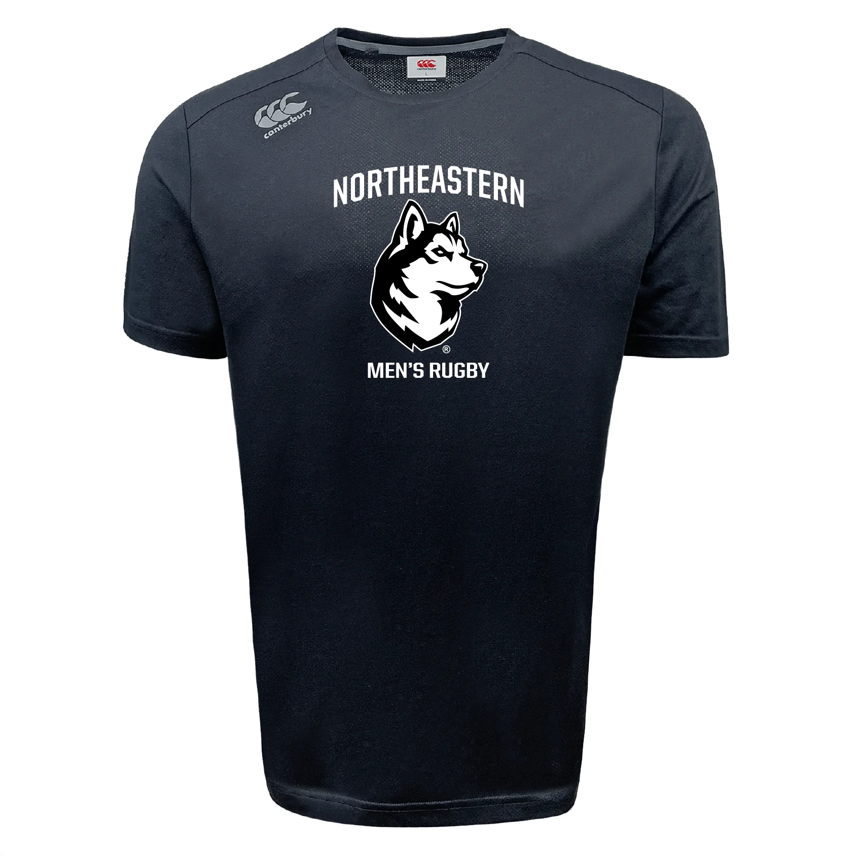 Northeastern University Men's Rugby Tempo Vapodri T-Shirt by Canterbury - Image 2