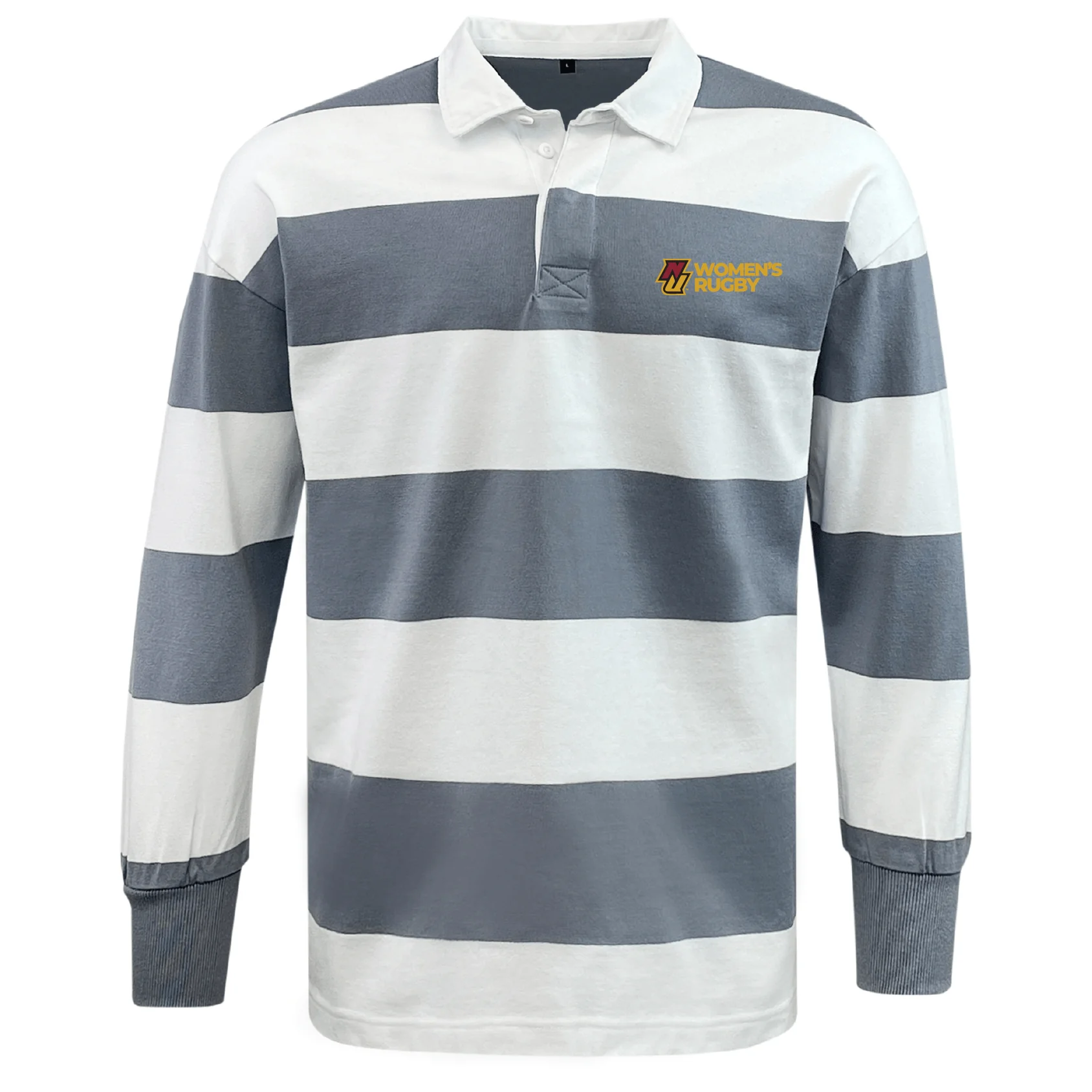 Norwich University Women's Rugby Classic Long Sleeve Hooped Rugby Jersey