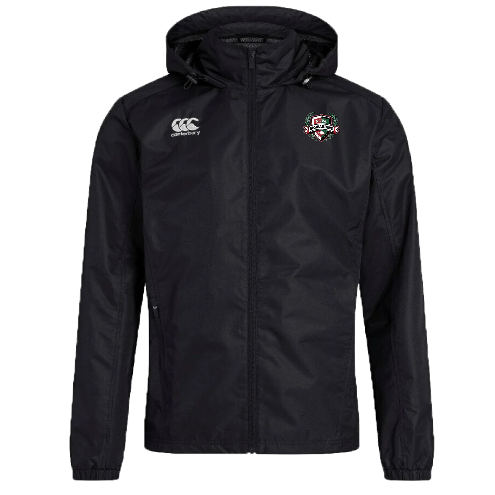 NOVA Barbarians Club Vaposhield Full Zip Rain Jacket by Canterbury