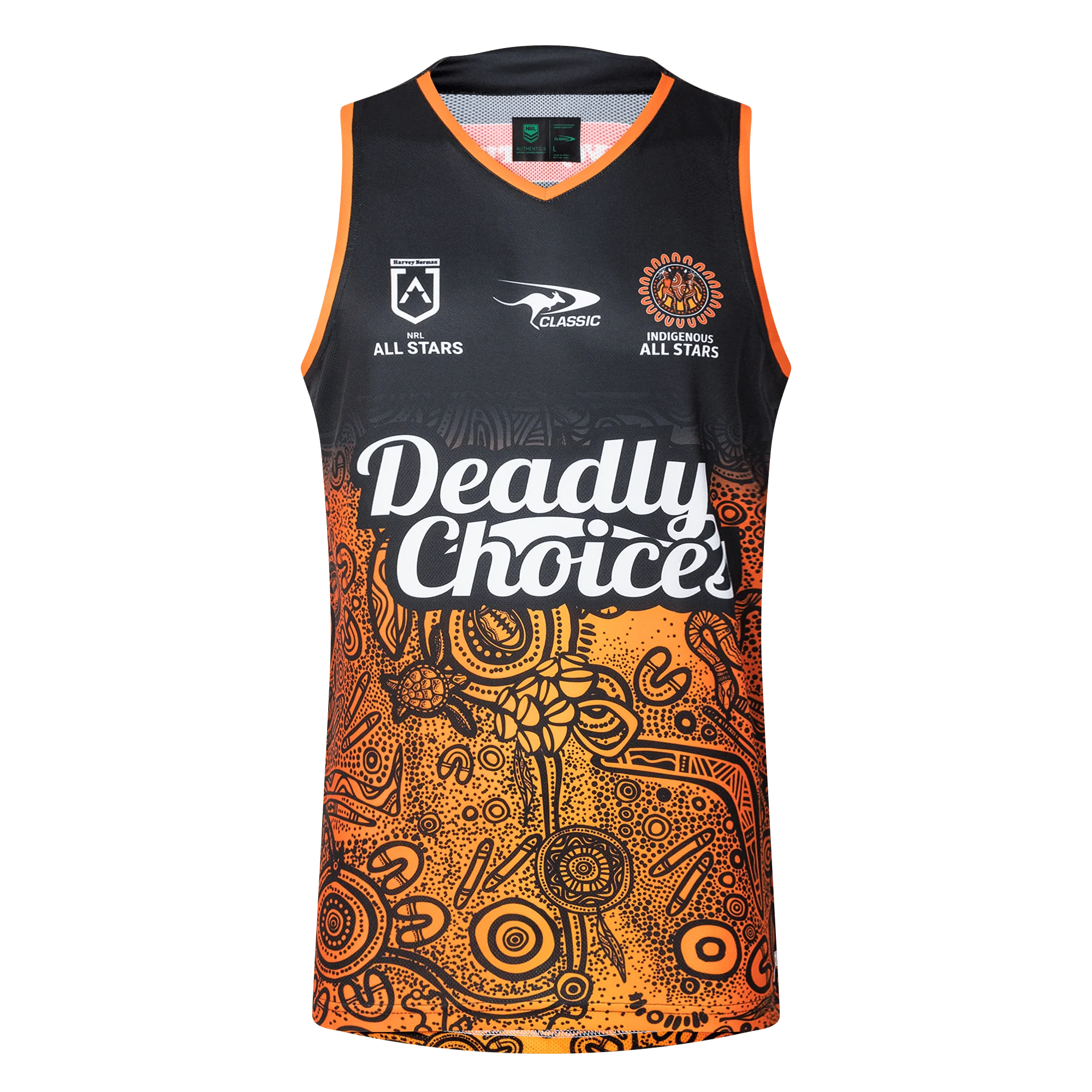 NRL Indigenous All Stars 25/26 Pro Training Singlet by Classic Sportswear