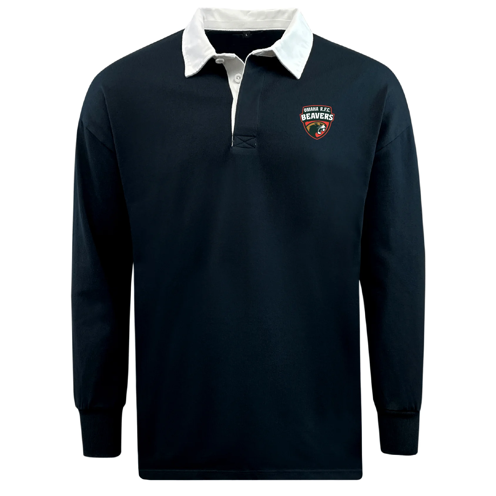 Omaha Beavers RFC Classic Long Sleeve Solid Rugby Jersey