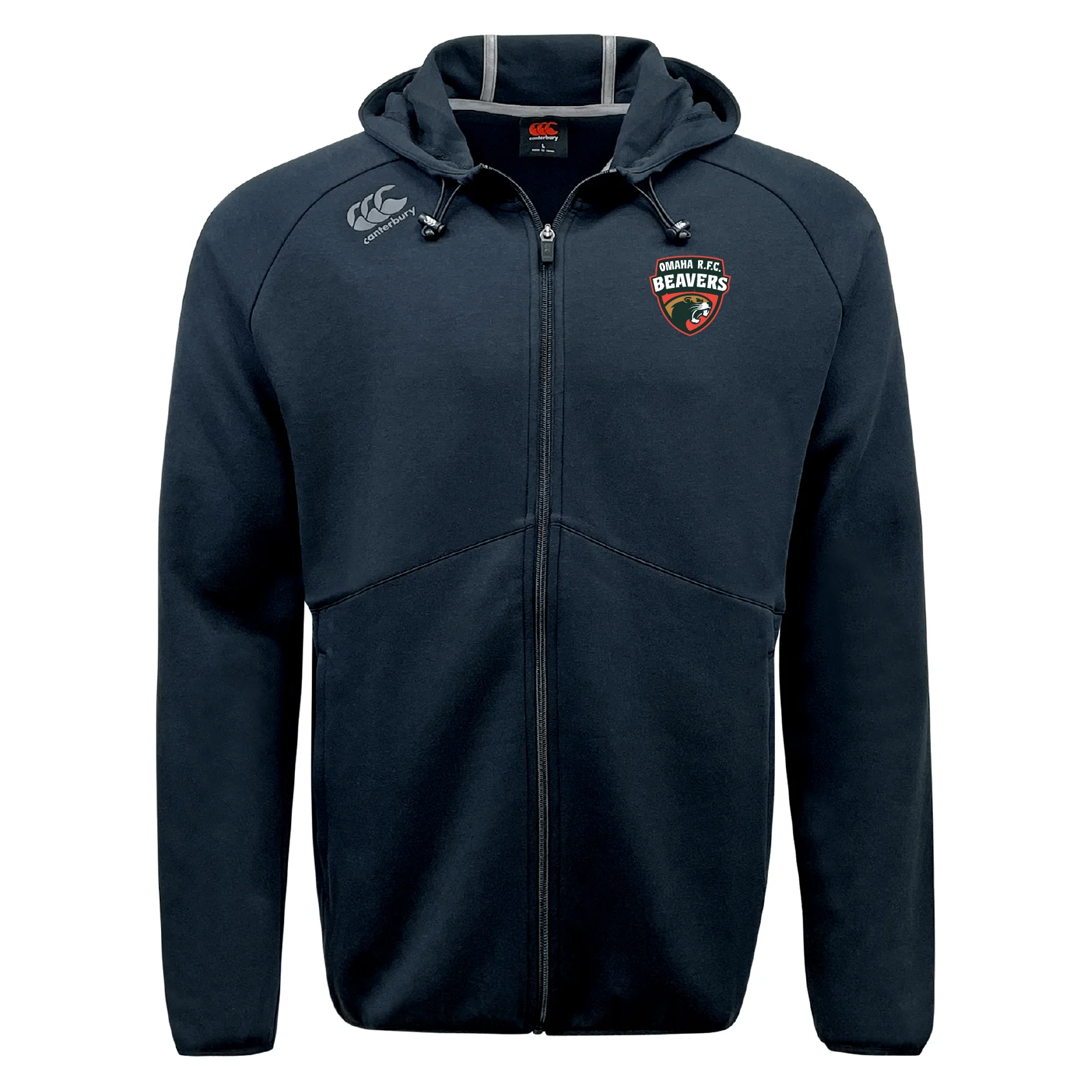 Omaha Beavers RFC Tempo Vapodri Full-Zip Hoodie by Canterbury - Image 2