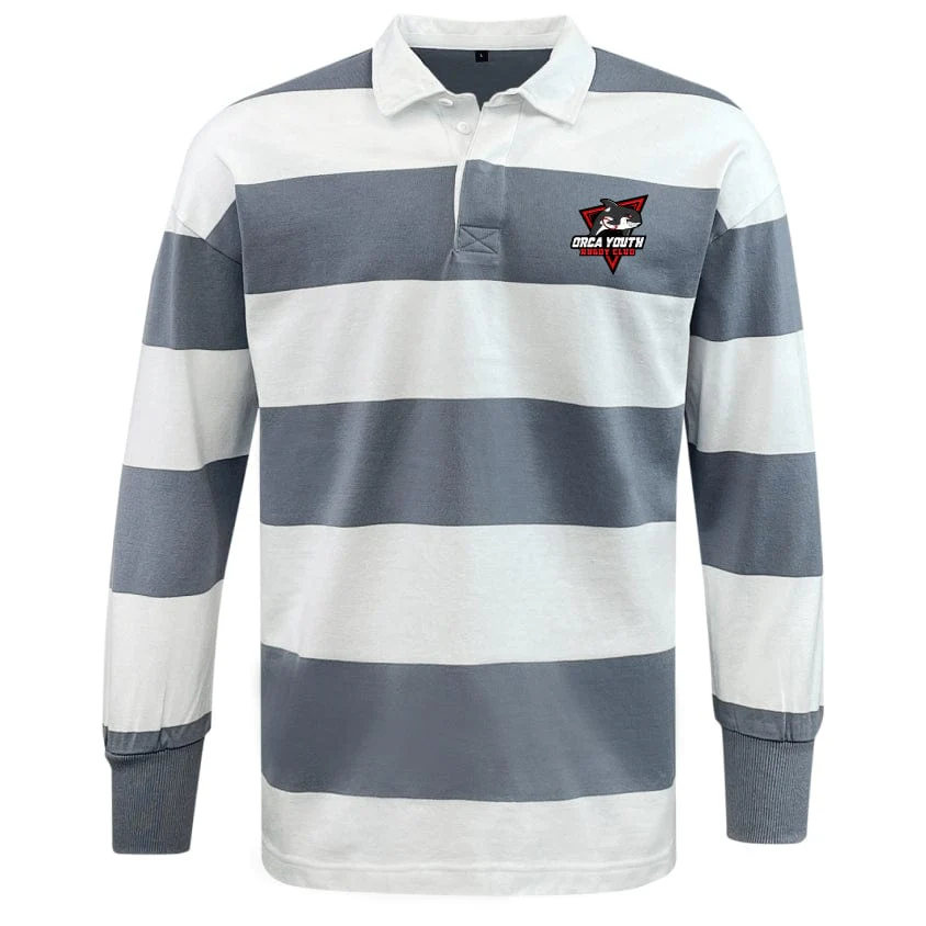 Orca Youth Classic Long Sleeve Hooped Rugby Jersey