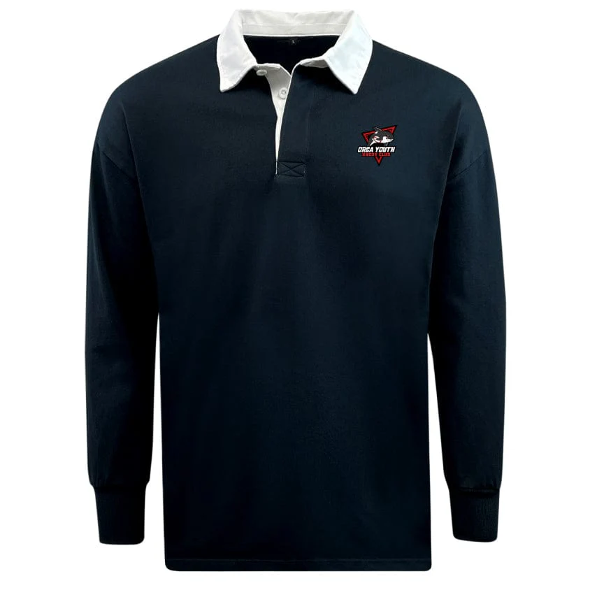 Orca Youth Classic Long Sleeve Solid Rugby Jersey