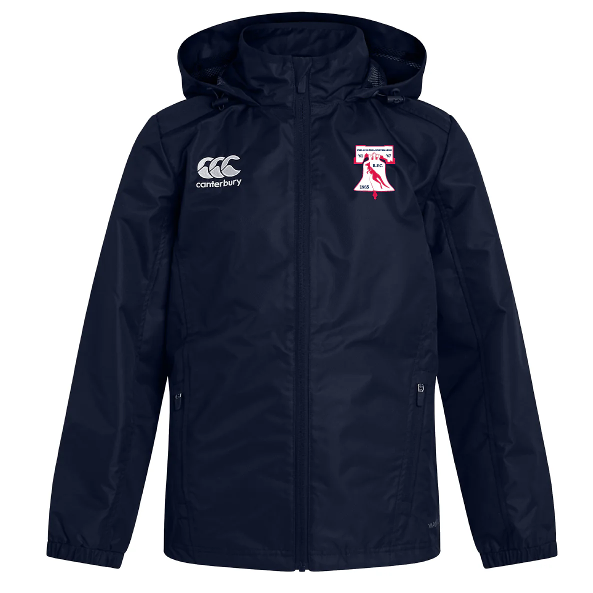 Philly Whitemarsh RFC Club Vaposhield Full Zip Rain Jacket by Canterbury