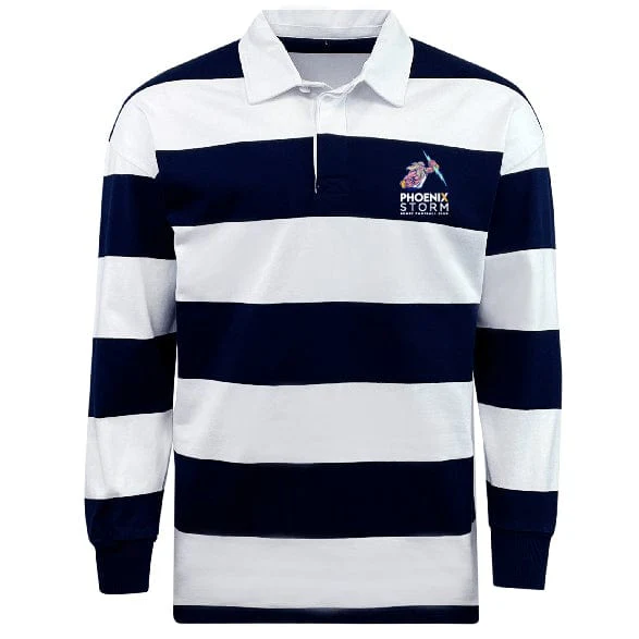 Phoenix Storm RFC Classic Long Sleeve Hooped Rugby Jersey - Image 2