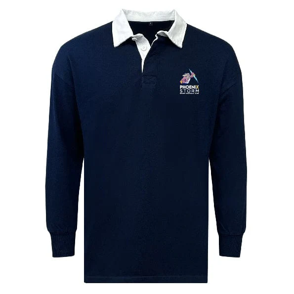 Phoenix Storm RFC Classic Long Sleeve Solid Rugby Jersey