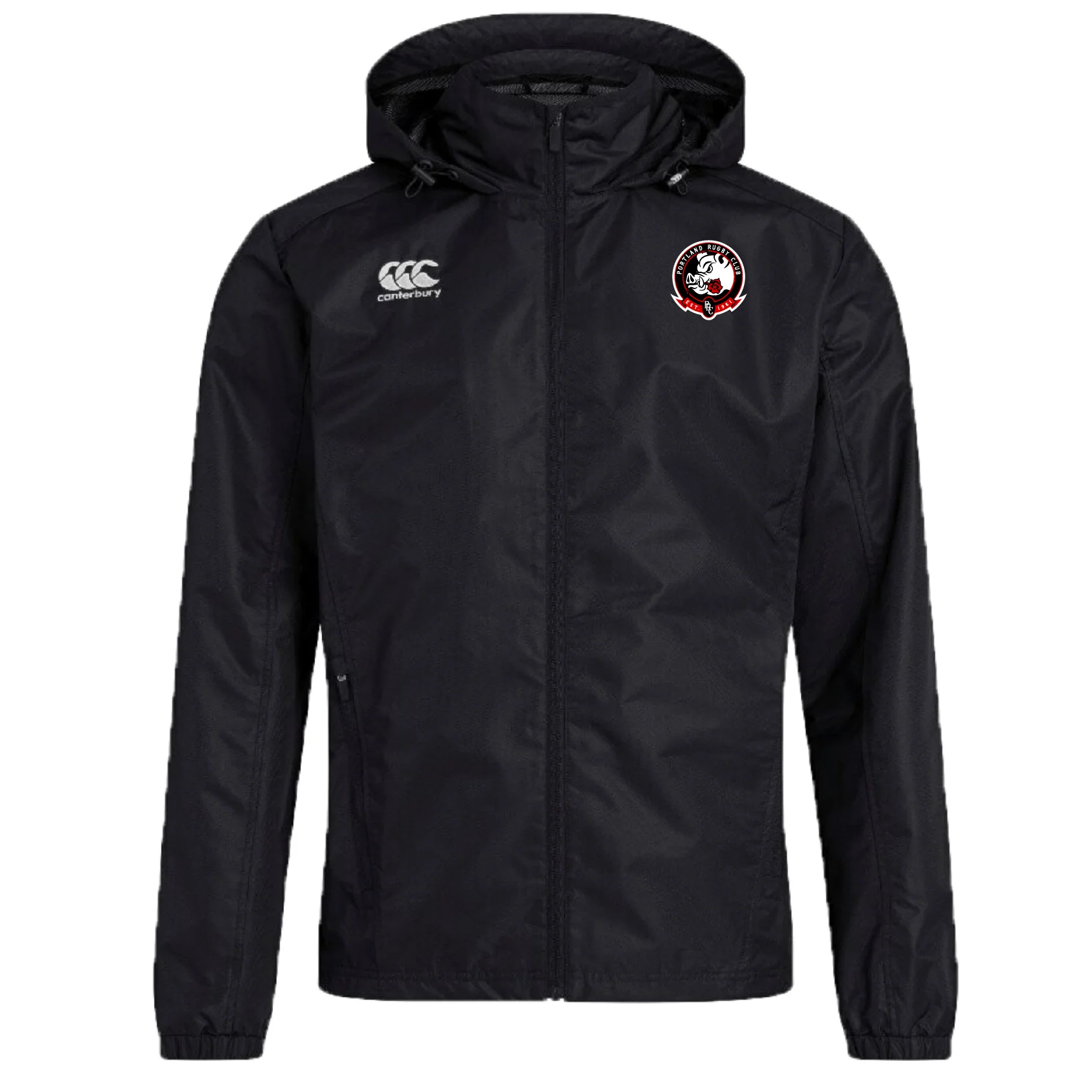 Portland Rugby Club Vaposhield Full Zip Rain Jacket by Canterbury