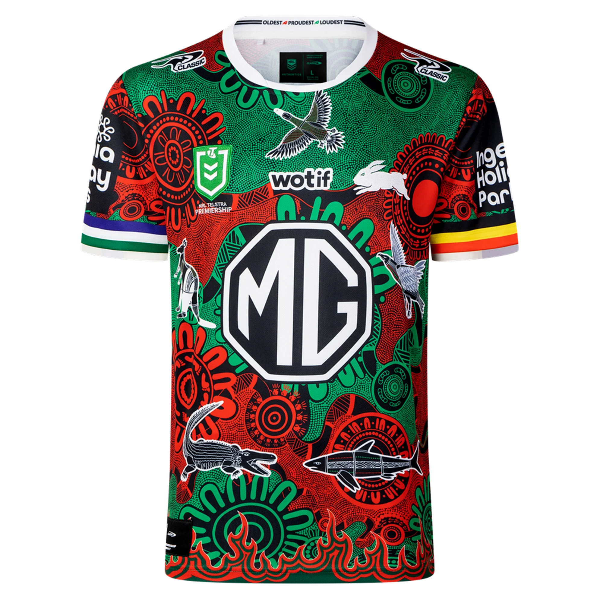 Rabbitohs Indigenous NRL 25/26 Replica Jersey by Classic Sportswear