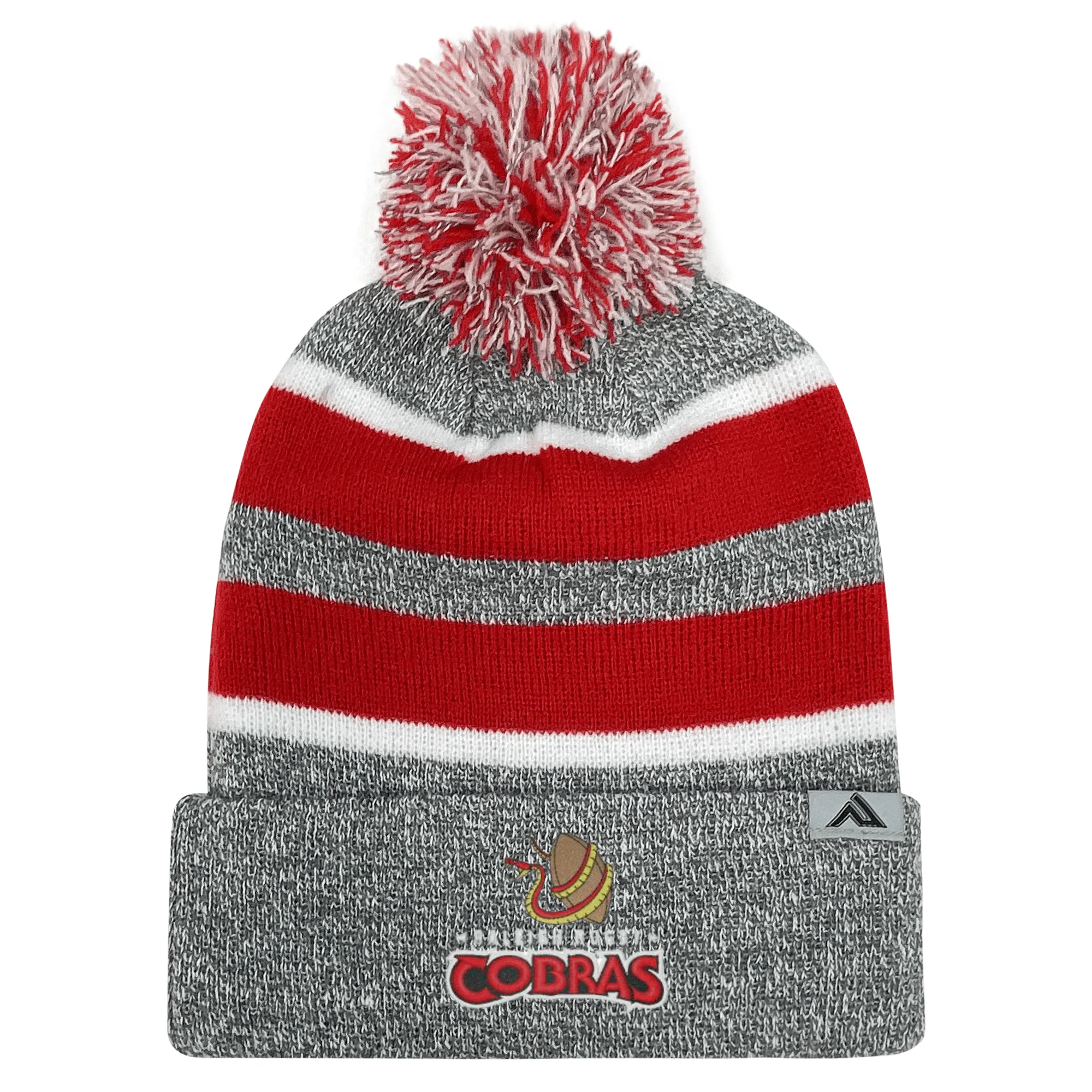 Raleigh Cobras Rugby Knit Pom-Pom Beanie