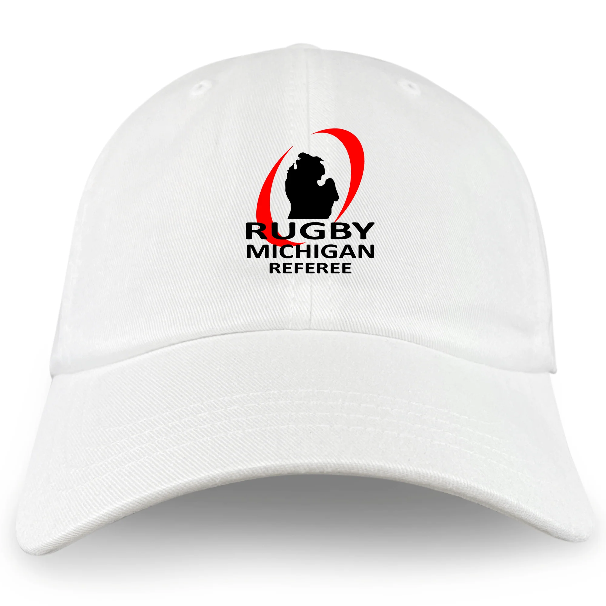 Rugby Michigan Referee Society Adult Low-Profile Cotton Twill Dad Cap - Image 2