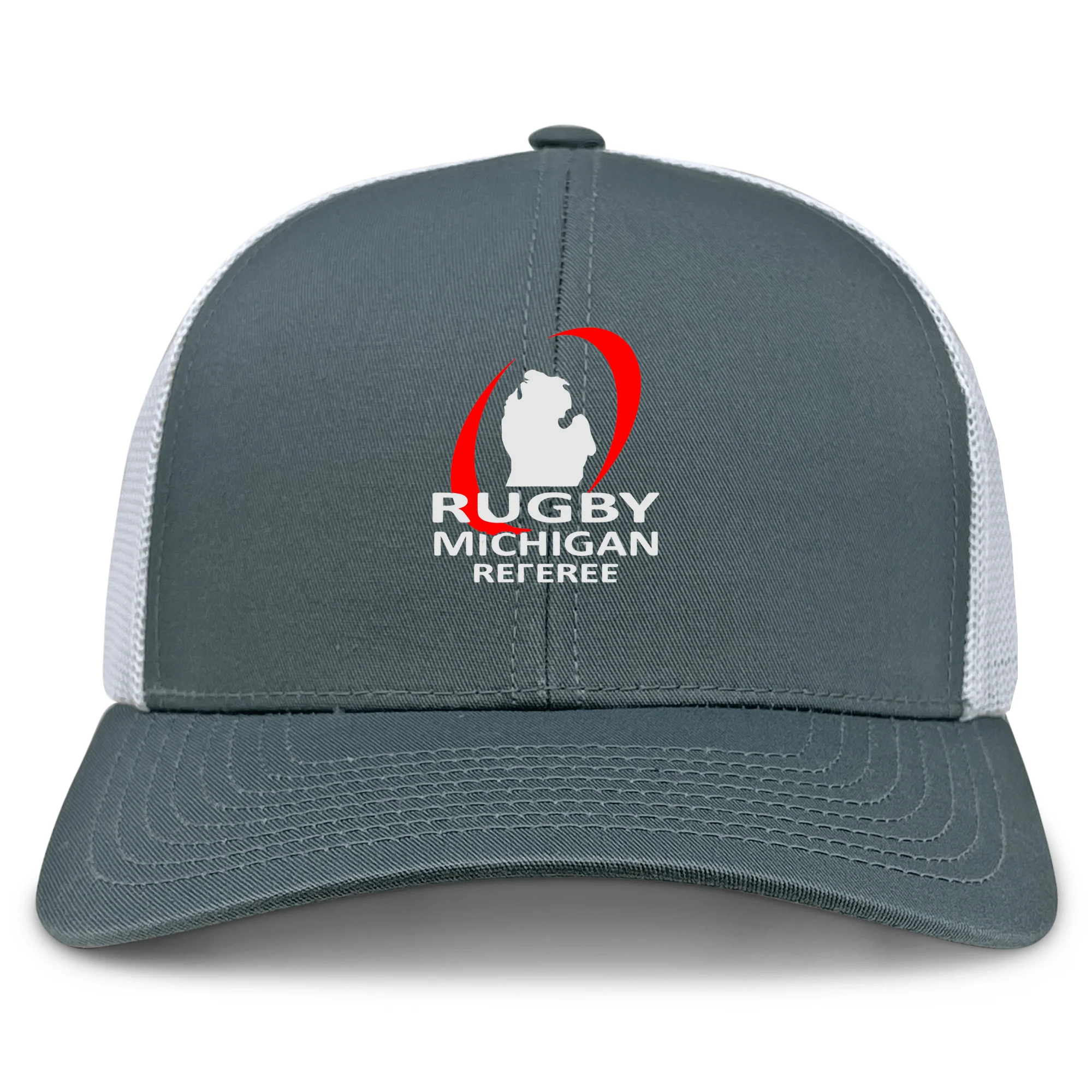 Rugby Michigan Referee Society Retro Trucker Cap - Image 2