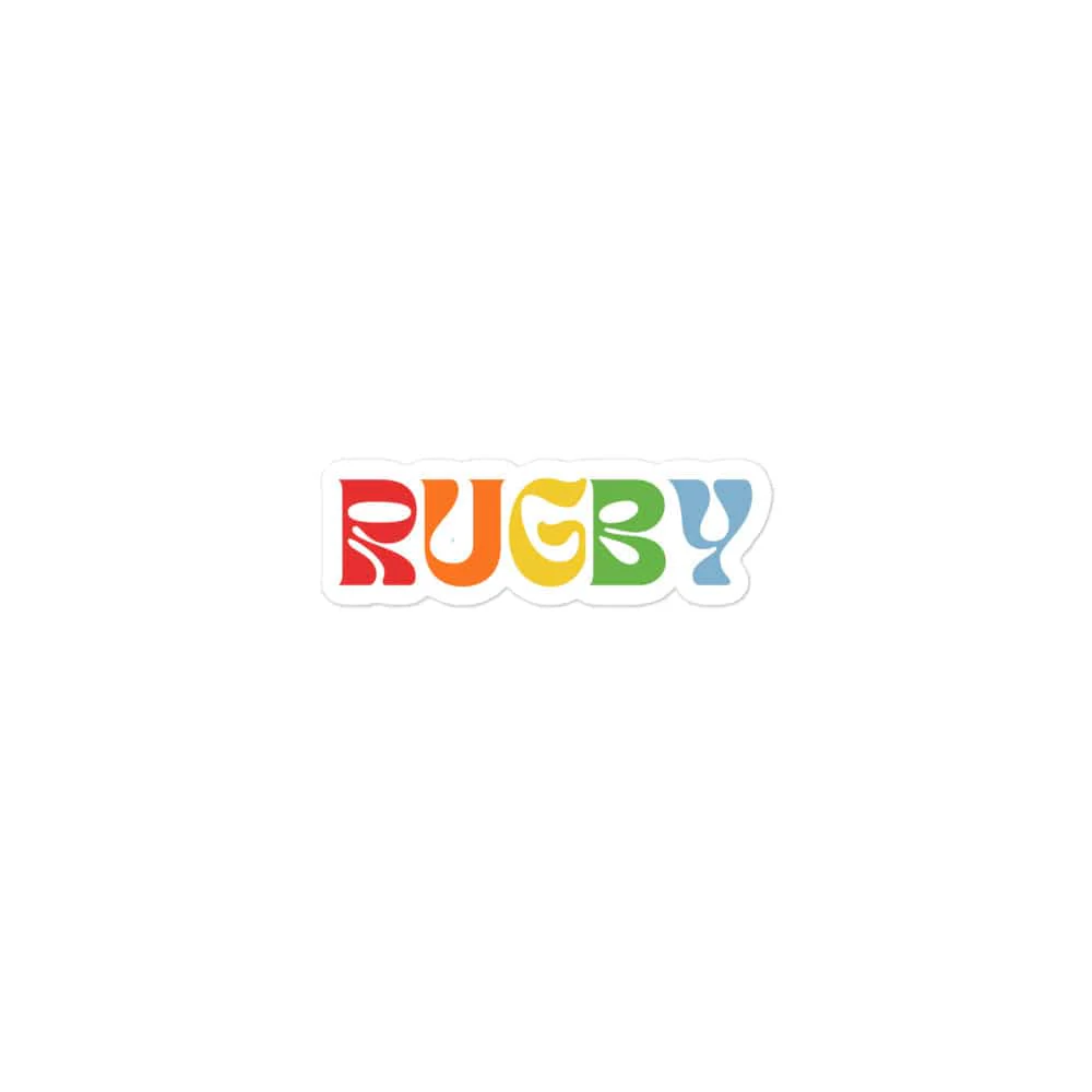 Rugby Pride Bubble-Free Stickers