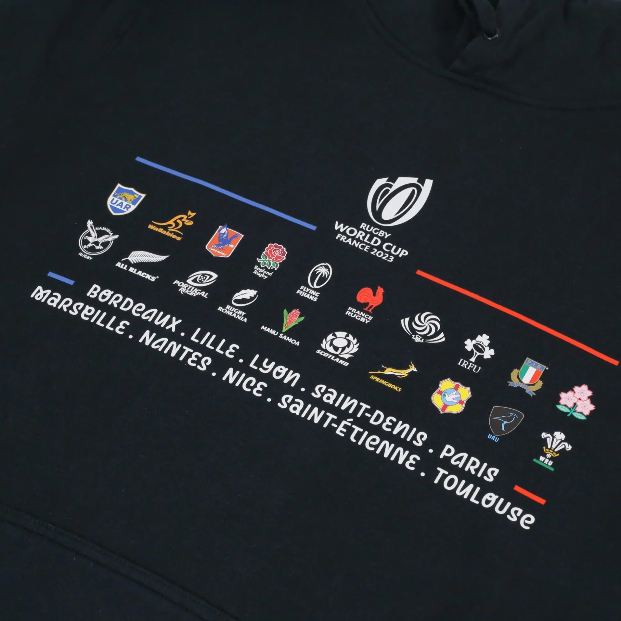 Rugby World Cup 23 '20 Unions Stacked' Hoodie - Image 2