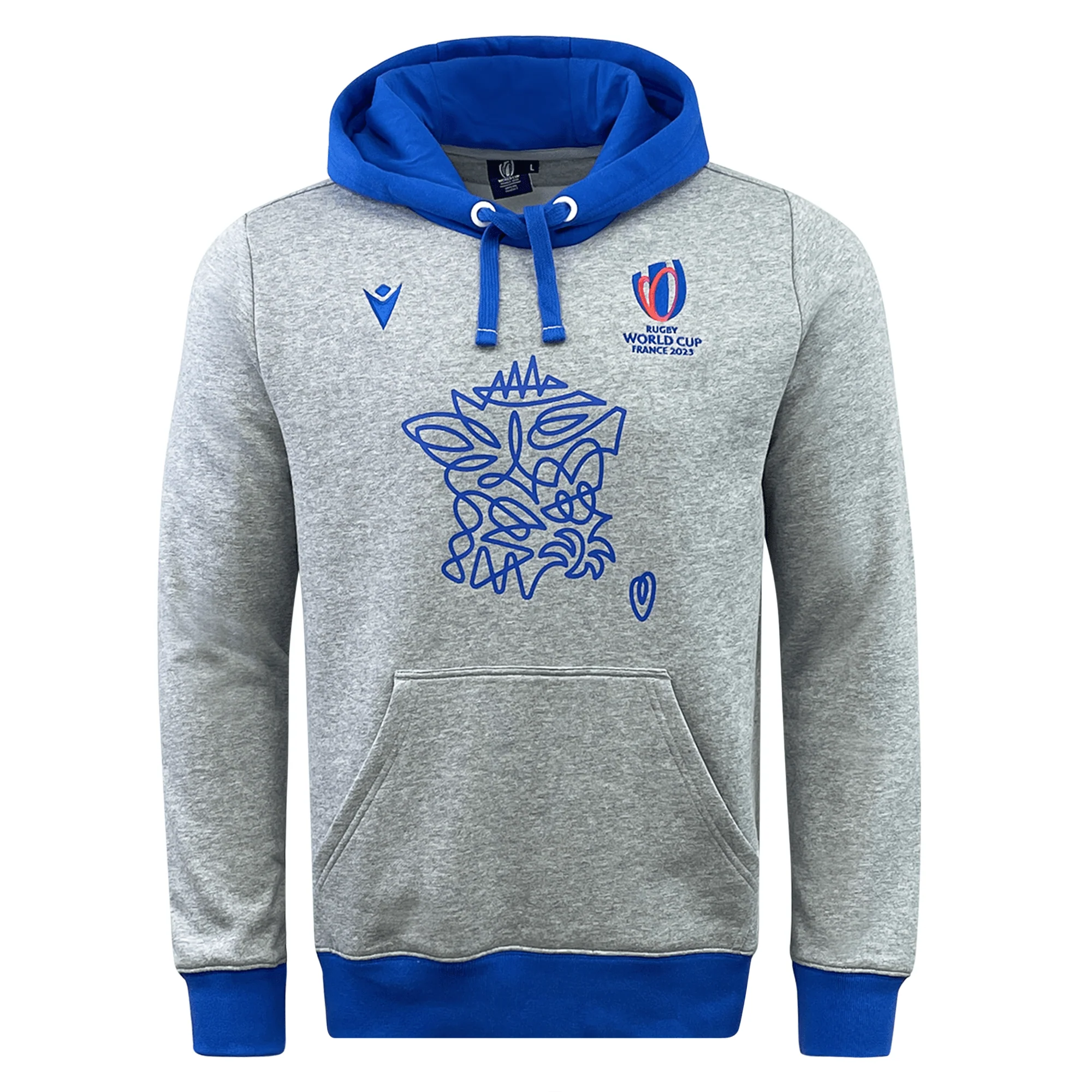 RWC23 France Logo Cotton Hoody by Macron - Image 5