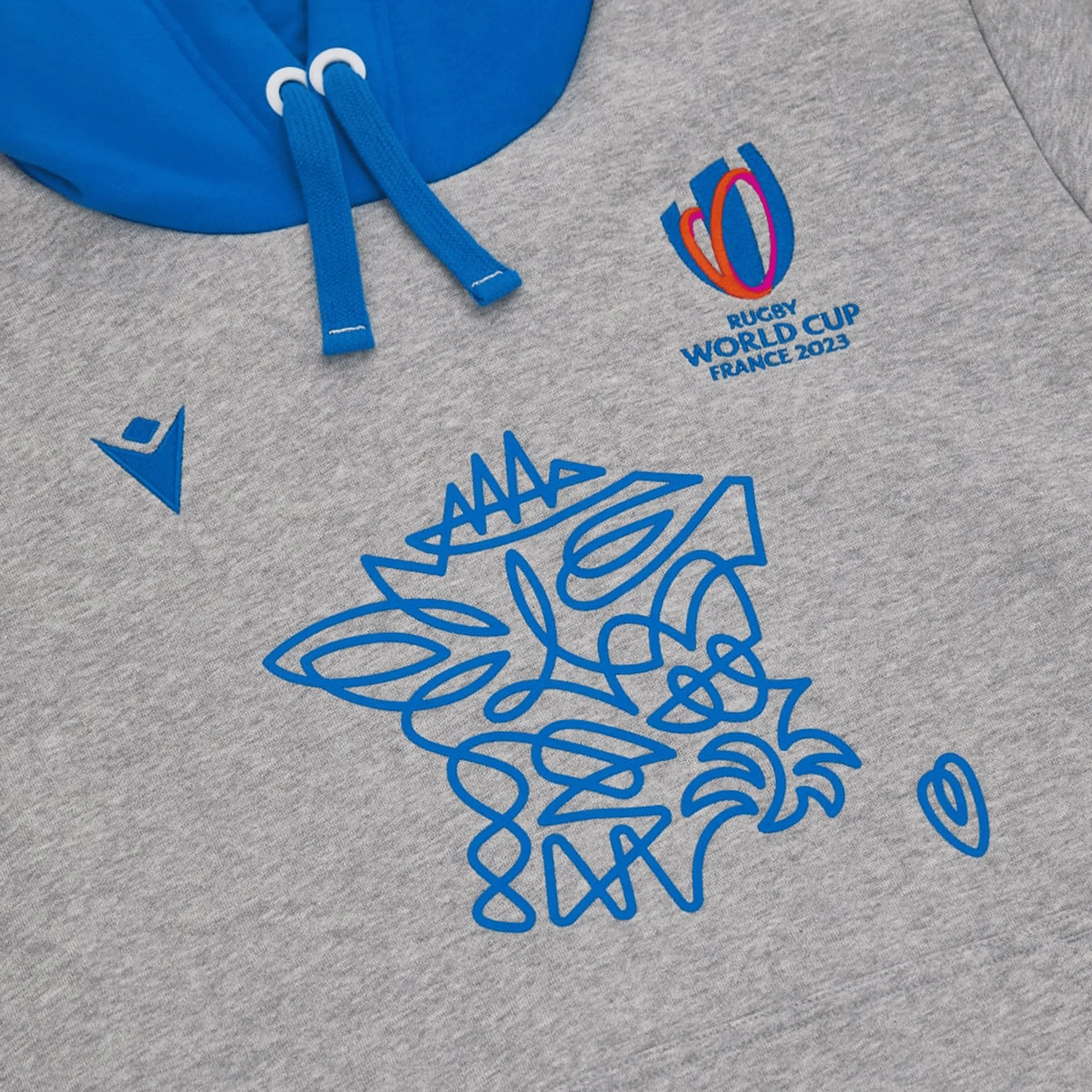 RWC23 France Logo Cotton Hoody by Macron - Image 6