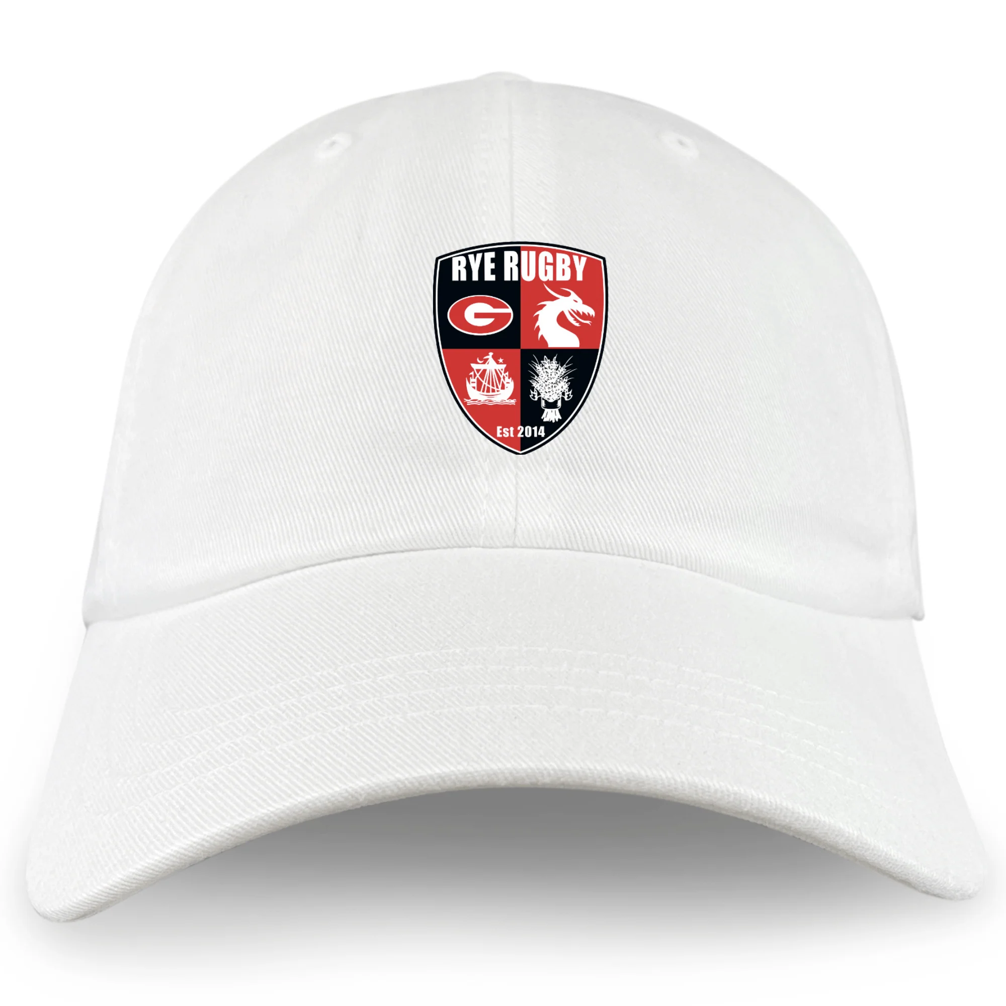 Rye High School Rugby Adult Low-Profile Cotton Twill Dad Cap - Image 3