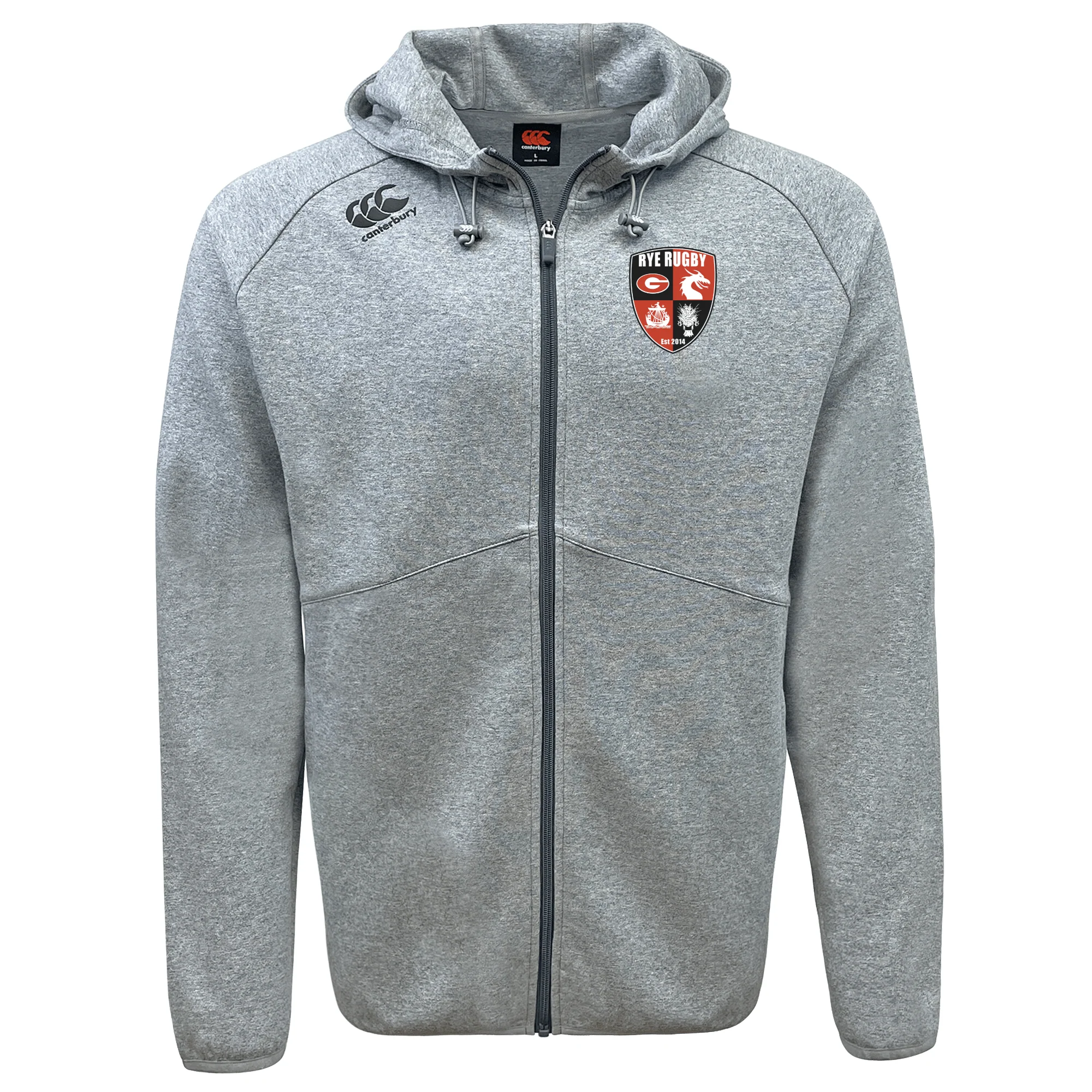 Rye High School Rugby Tempo Vapodri Full-Zip Hoodie by Canterbury - Image 2