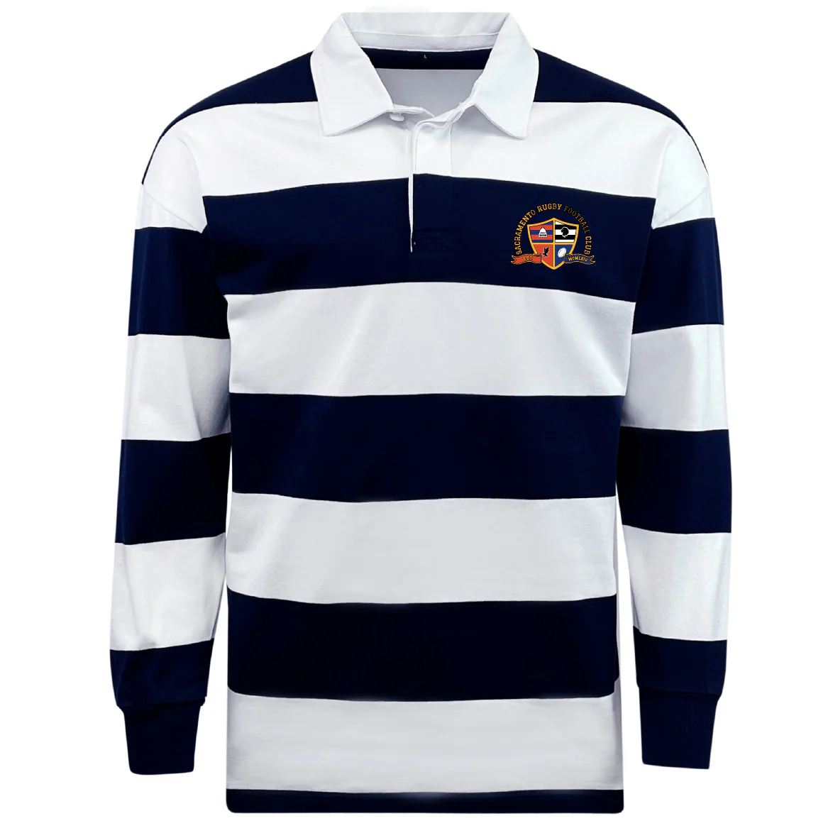 Sacramento Rugby Football Club Classic Long Sleeve Hooped Rugby Jersey - Image 2