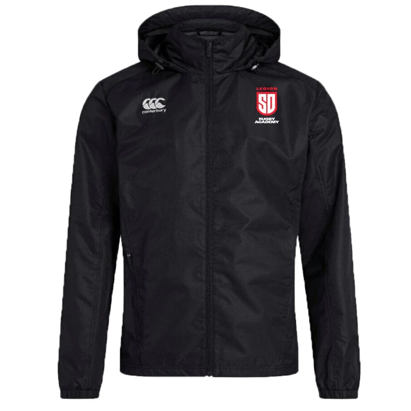 San Diego Legion Rugby Academy Club Vaposhield Full Zip Rain Jacket by Canterbury