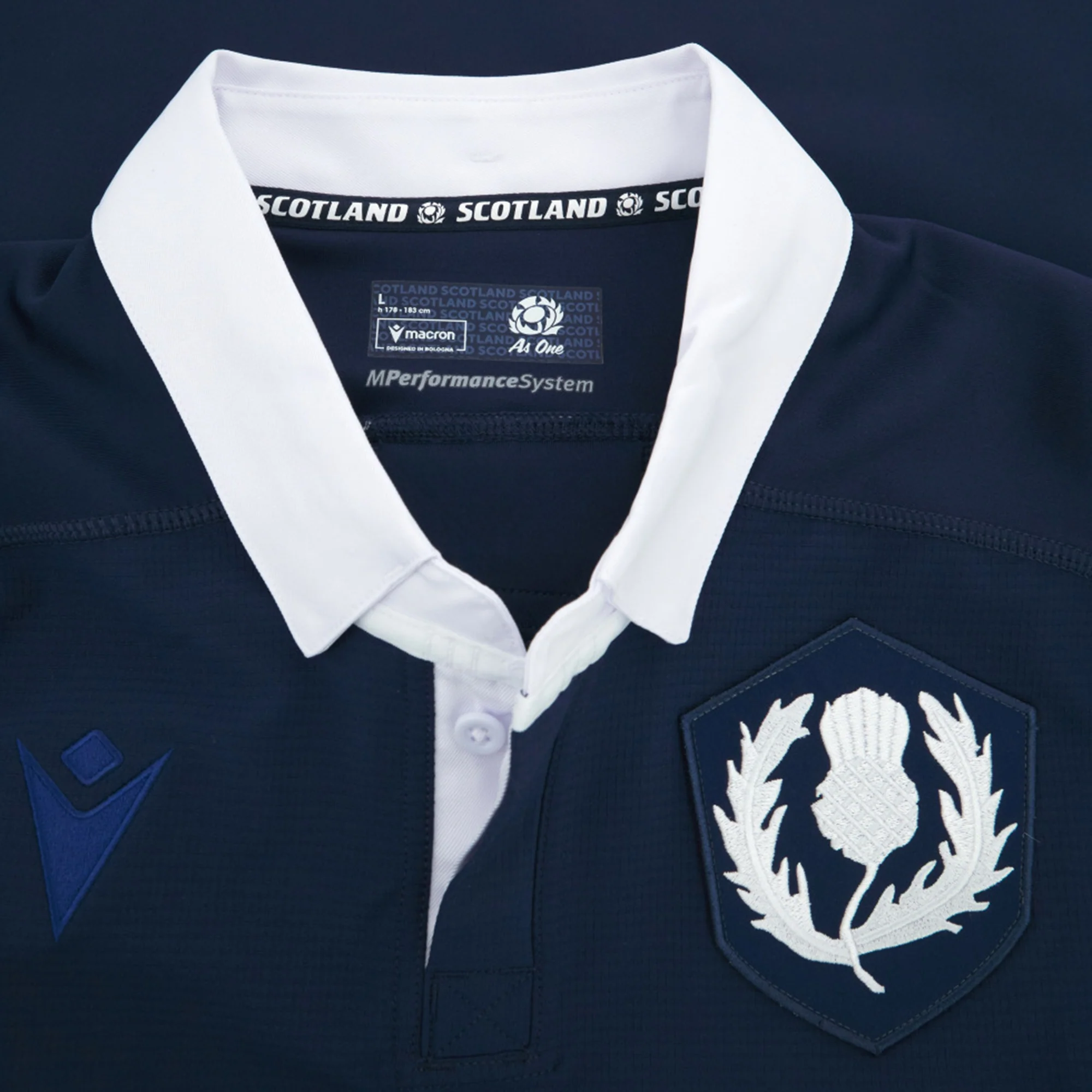 Scotland Rugby Union 1925 100th Anniversary Authentic Home Jersey by Macron - Image 4