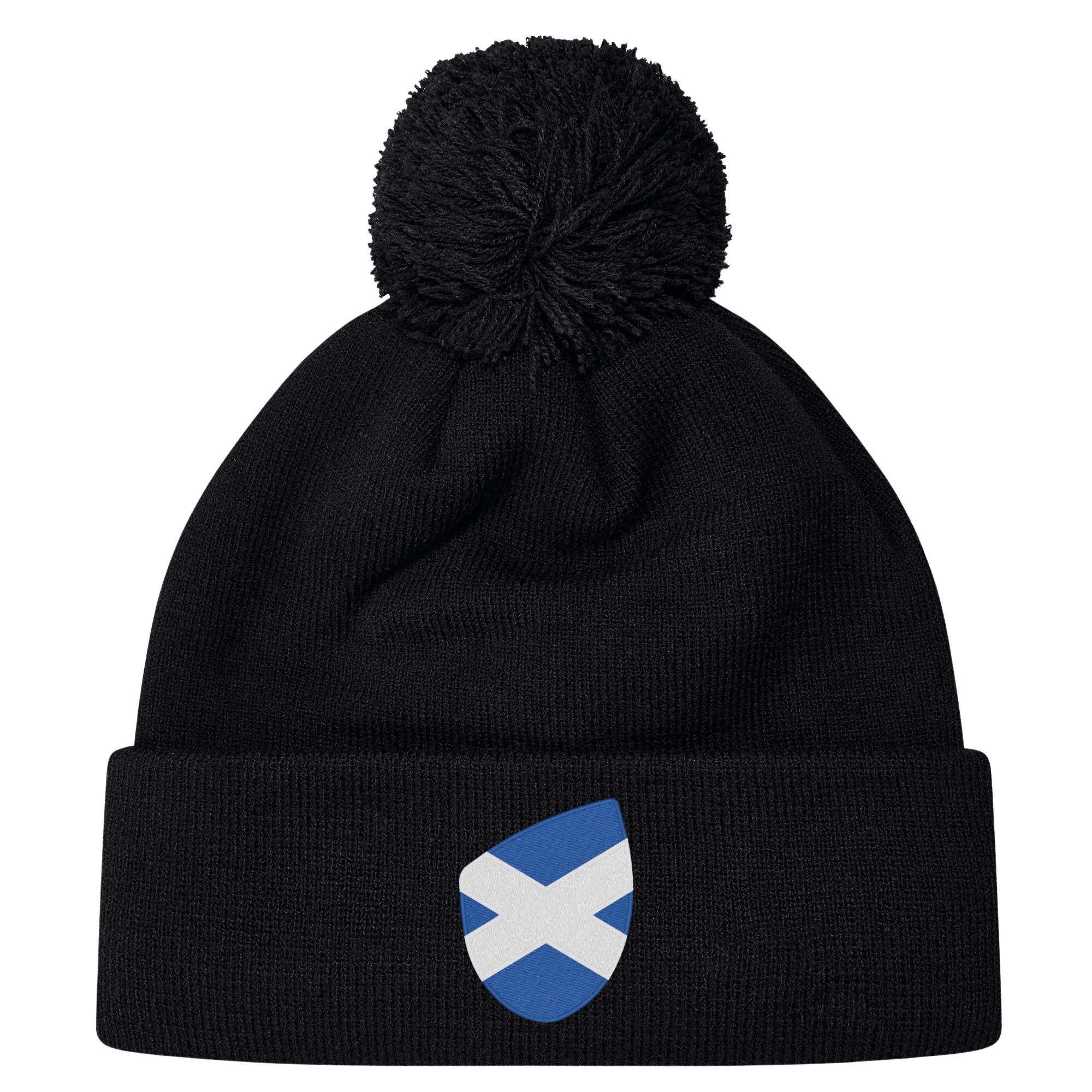 Scotland Shield Pom Pom Beanie - Image 3