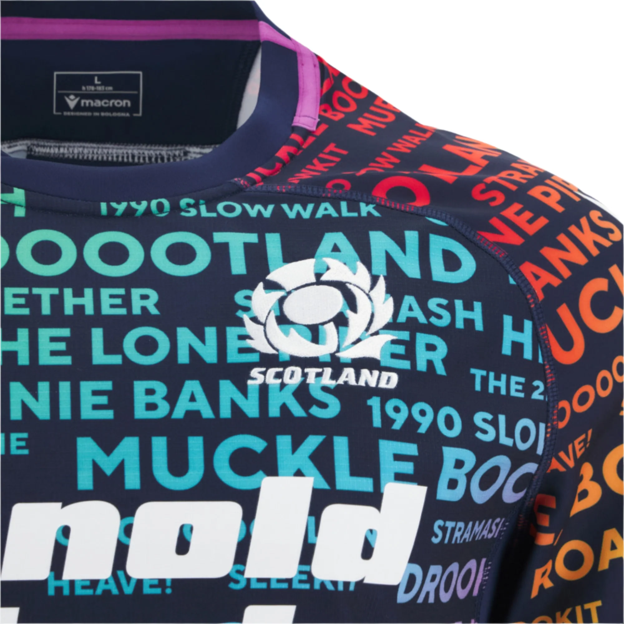 Scotland 25/26 Rainbow Training Jersey by Macron - Image 3