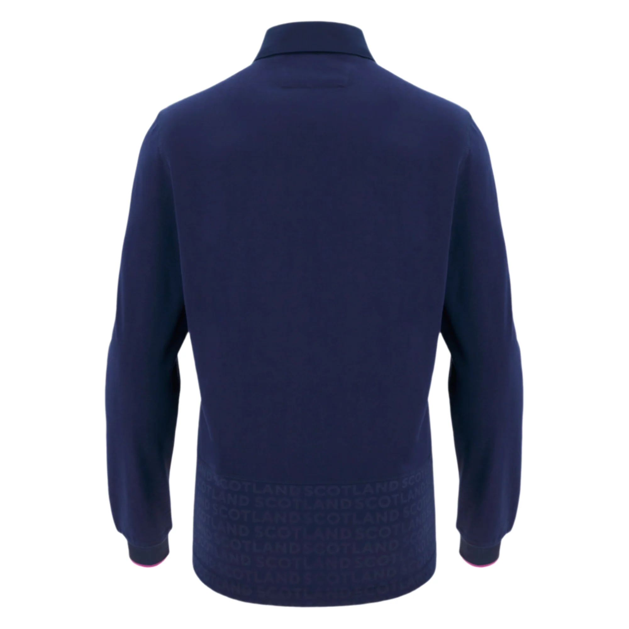Scotland SRU 25/26 Replica Home Long Sleeve Cotton Jersey by Macron - Image 2
