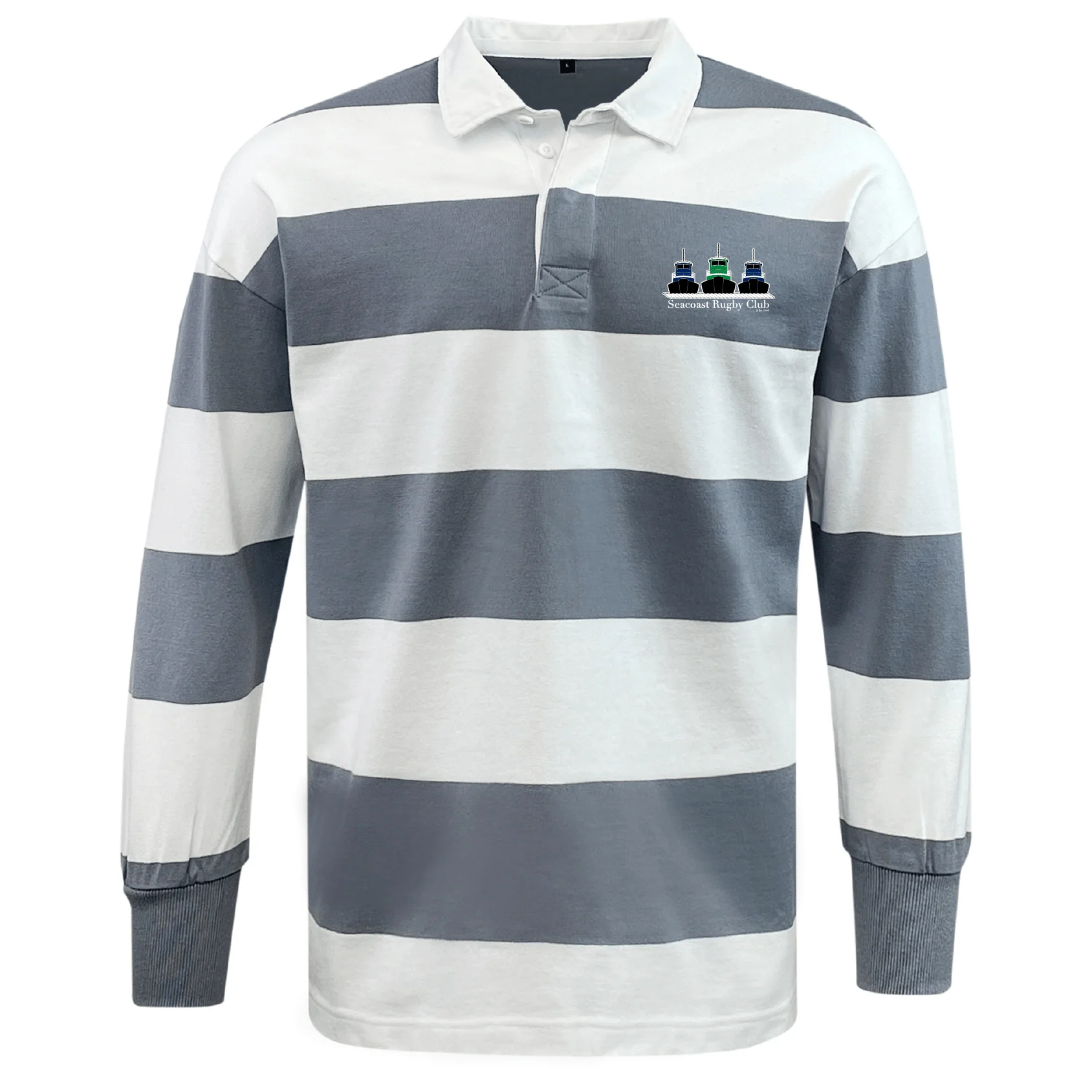 Seacoast Rugby Club Classic Long Sleeve Hooped Rugby Jersey