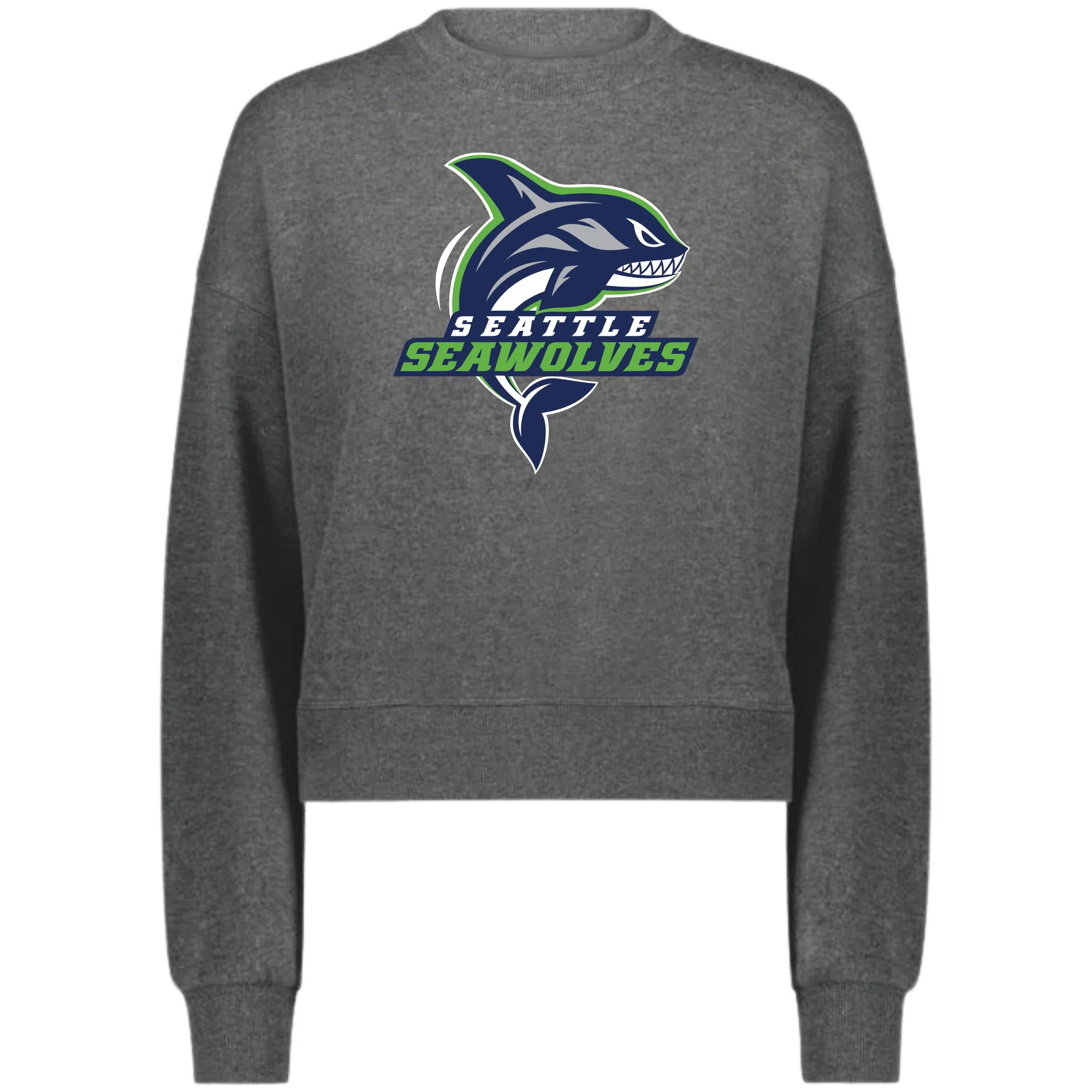 Women's Seattle Seawolves Slouchy Crew Sweatshirt - Image 2
